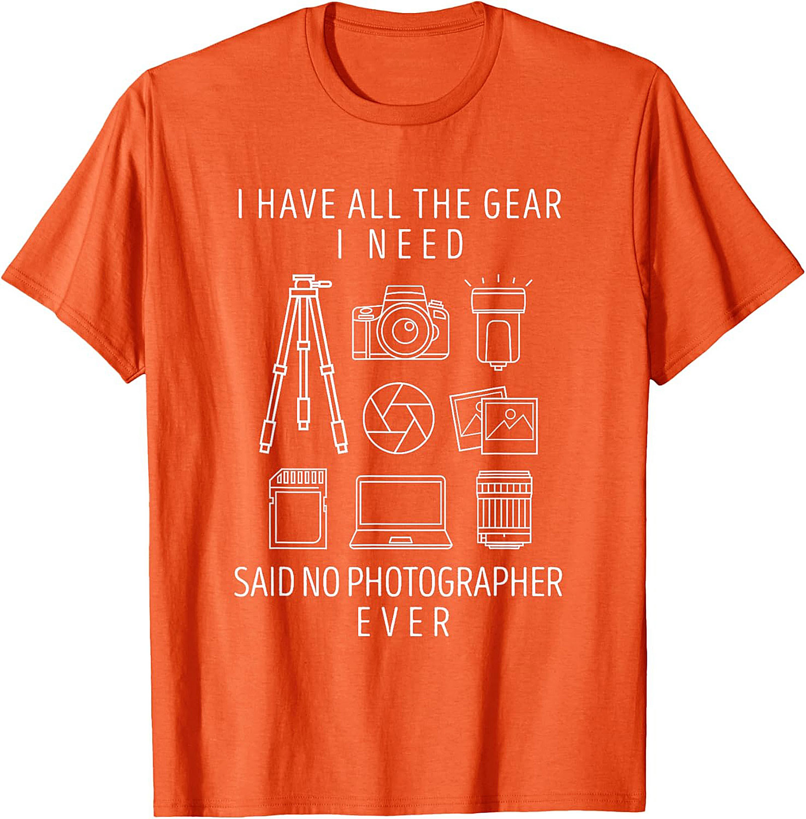 Funny Photographer T-shirt - Camera Gear Graphic Tee Gift