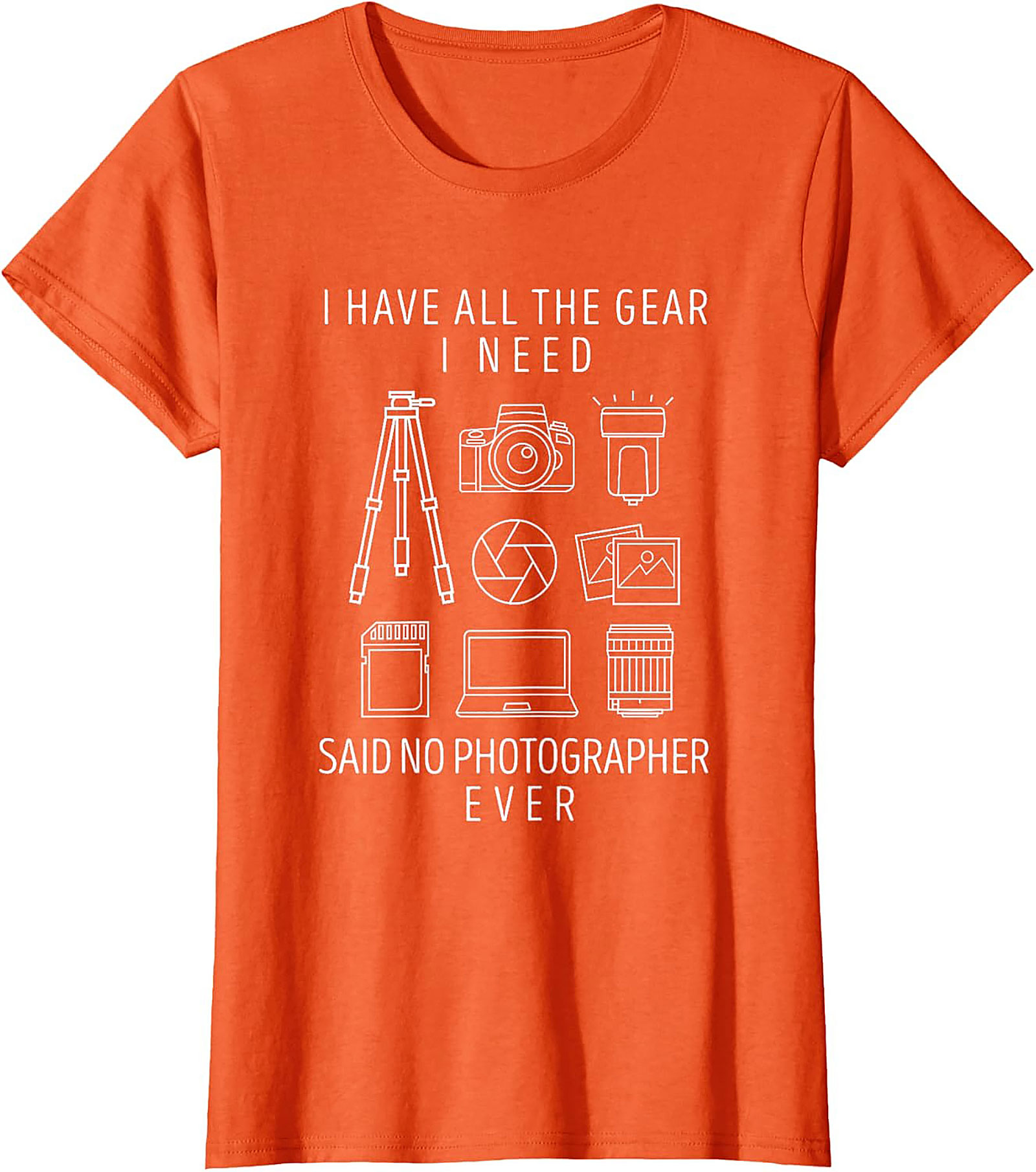 Funny Photographer T-shirt - Camera Gear Graphic Tee Gift