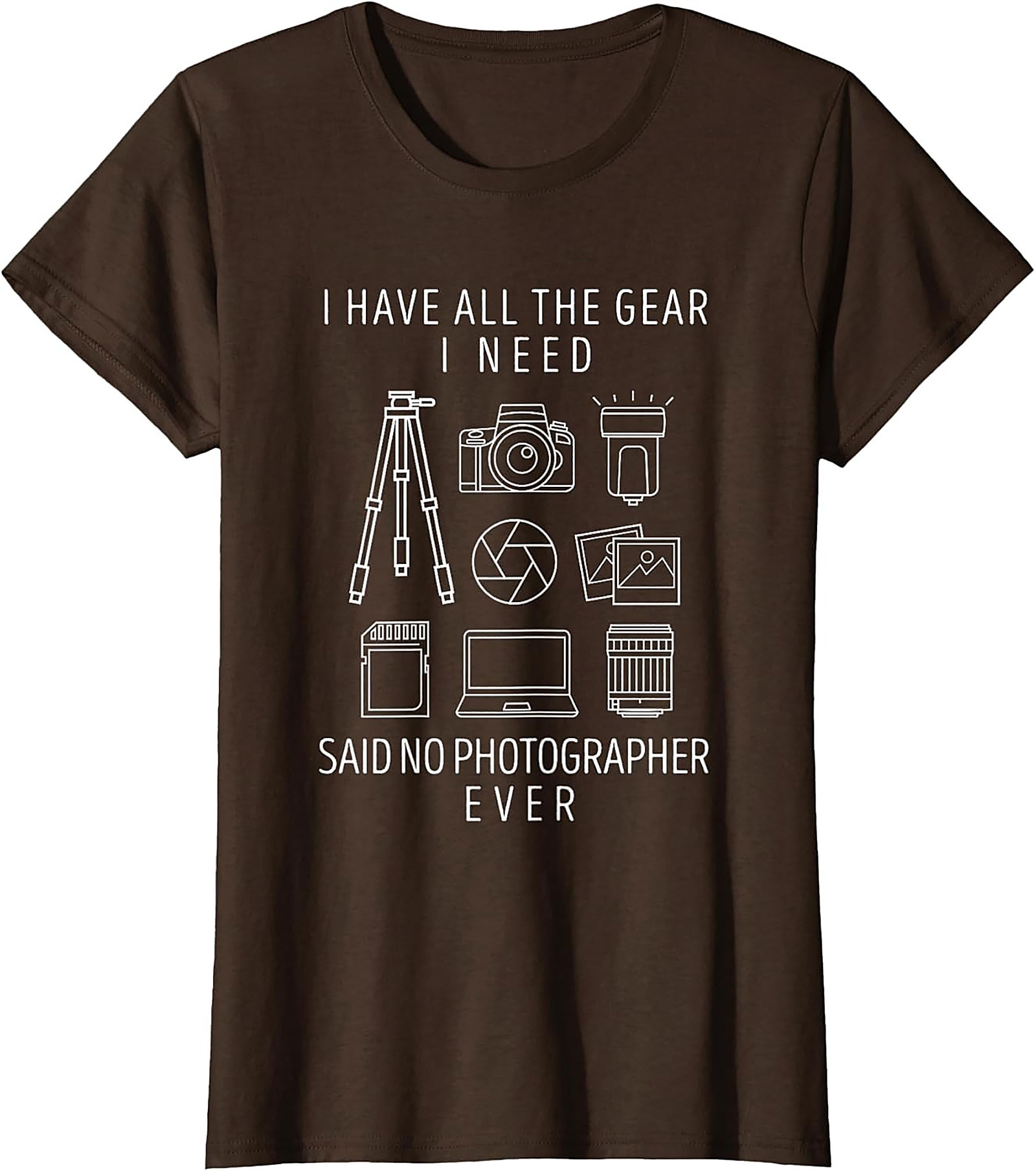 Funny Photographer T-shirt - Camera Gear Graphic Tee Gift
