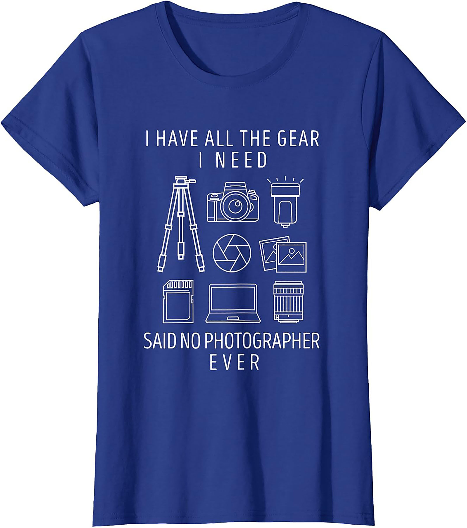 Funny Photographer T-shirt - Camera Gear Graphic Tee Gift