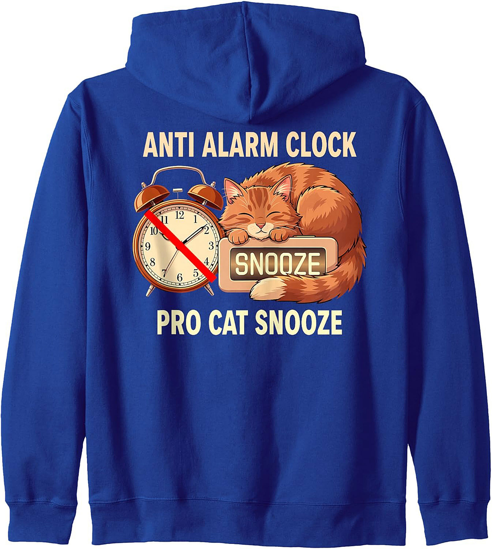 Cat Snooze Graphic Hoodie Cozy Pullover for Cat Lovers