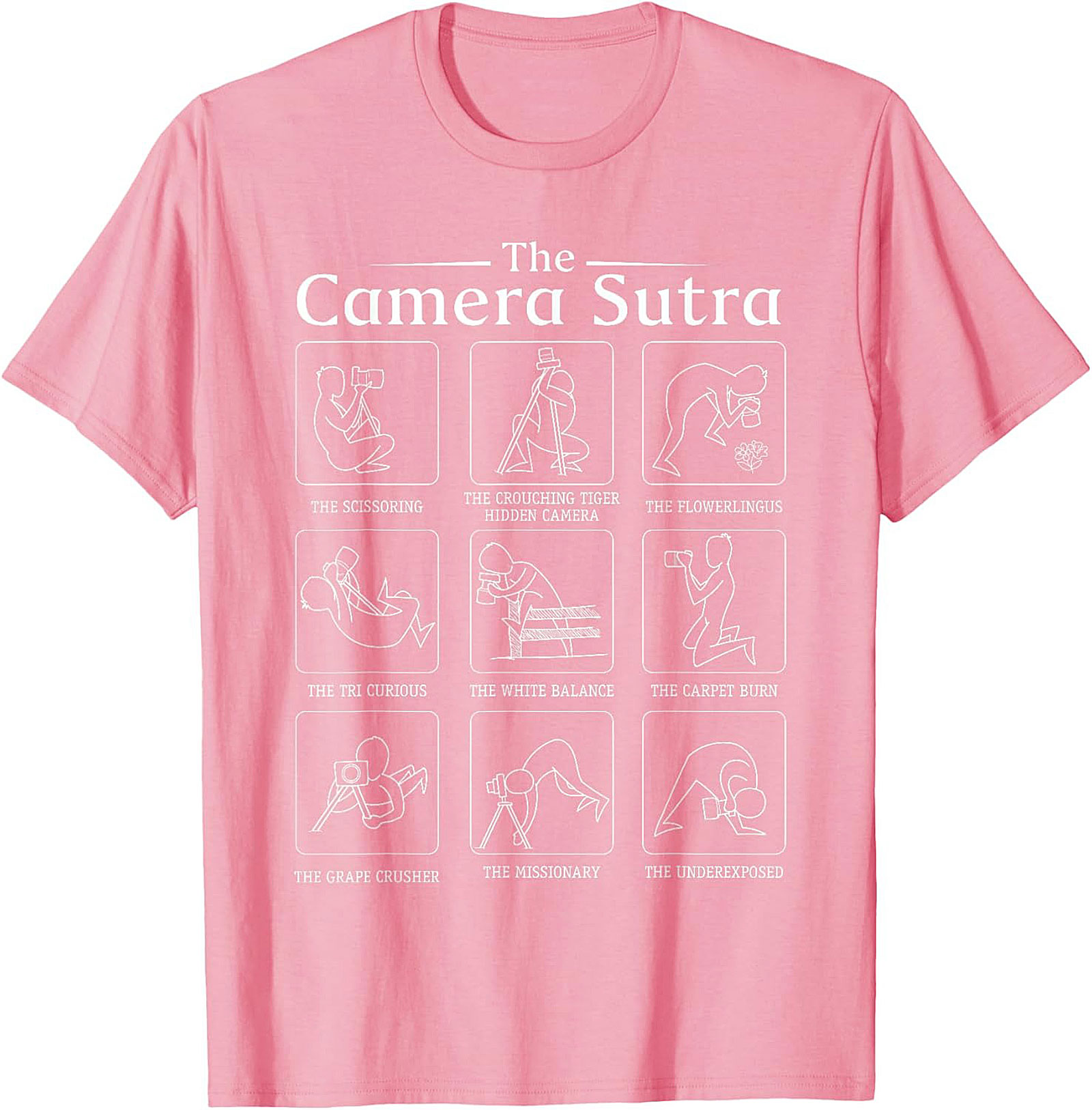 Camera Sutra Photographer Graphic Tee | Funny Unisex Shirt