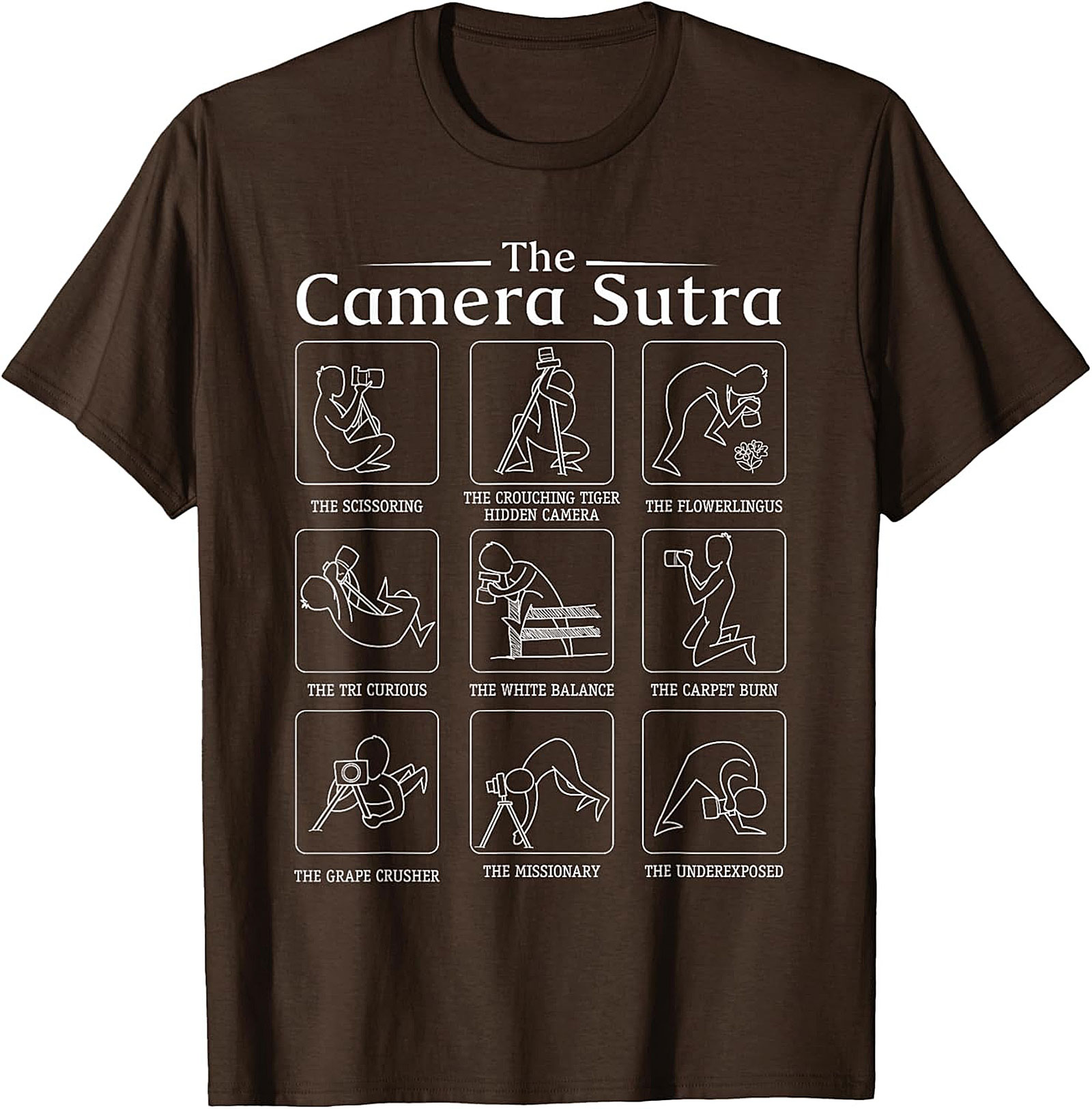Camera Sutra Photographer Graphic Tee | Funny Unisex Shirt