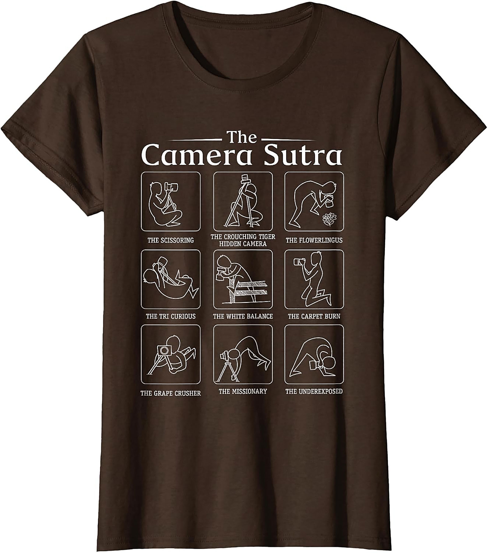 Camera Sutra Photographer Graphic Tee | Funny Unisex Shirt