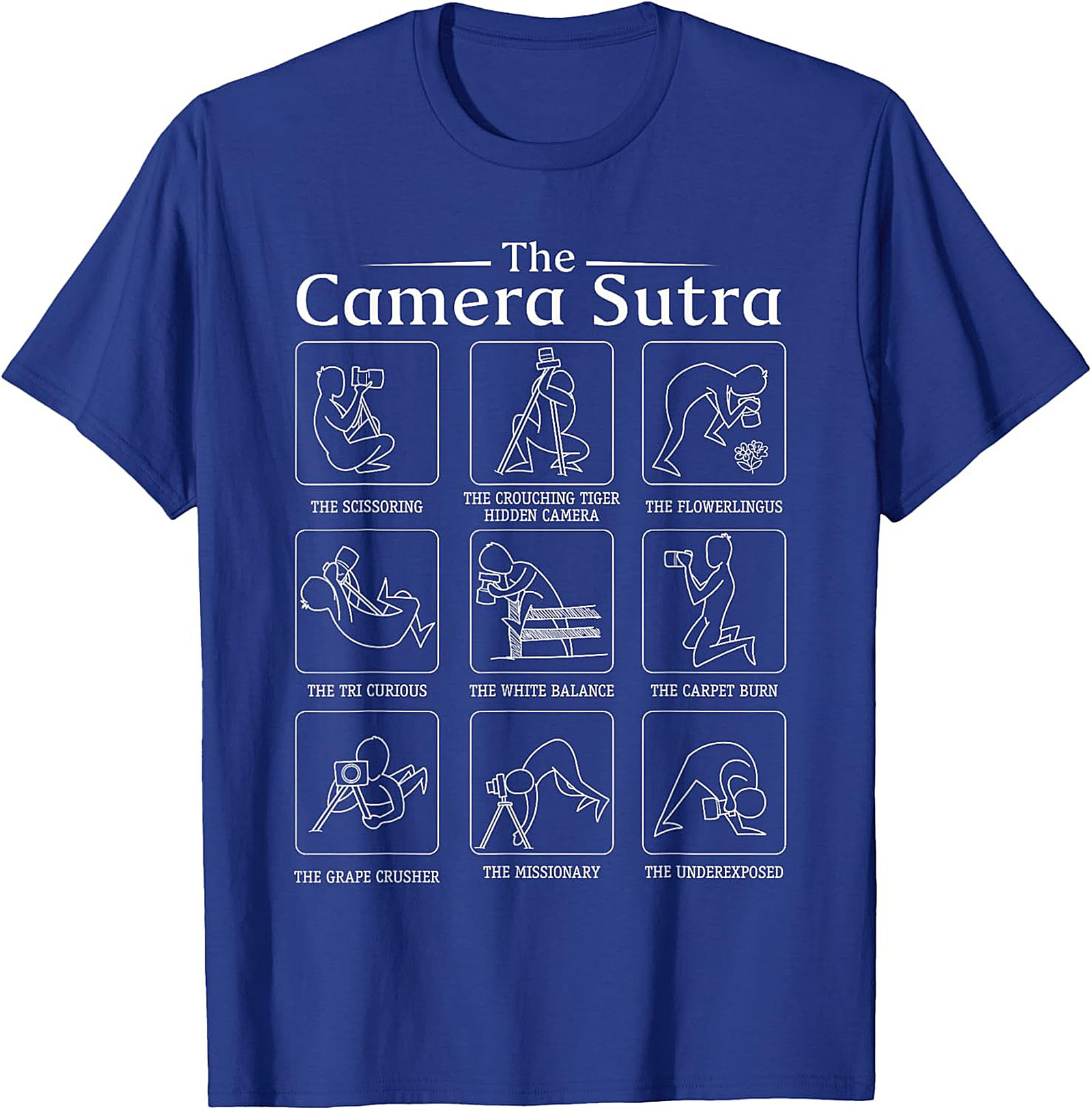 Camera Sutra Photographer Graphic Tee | Funny Unisex Shirt