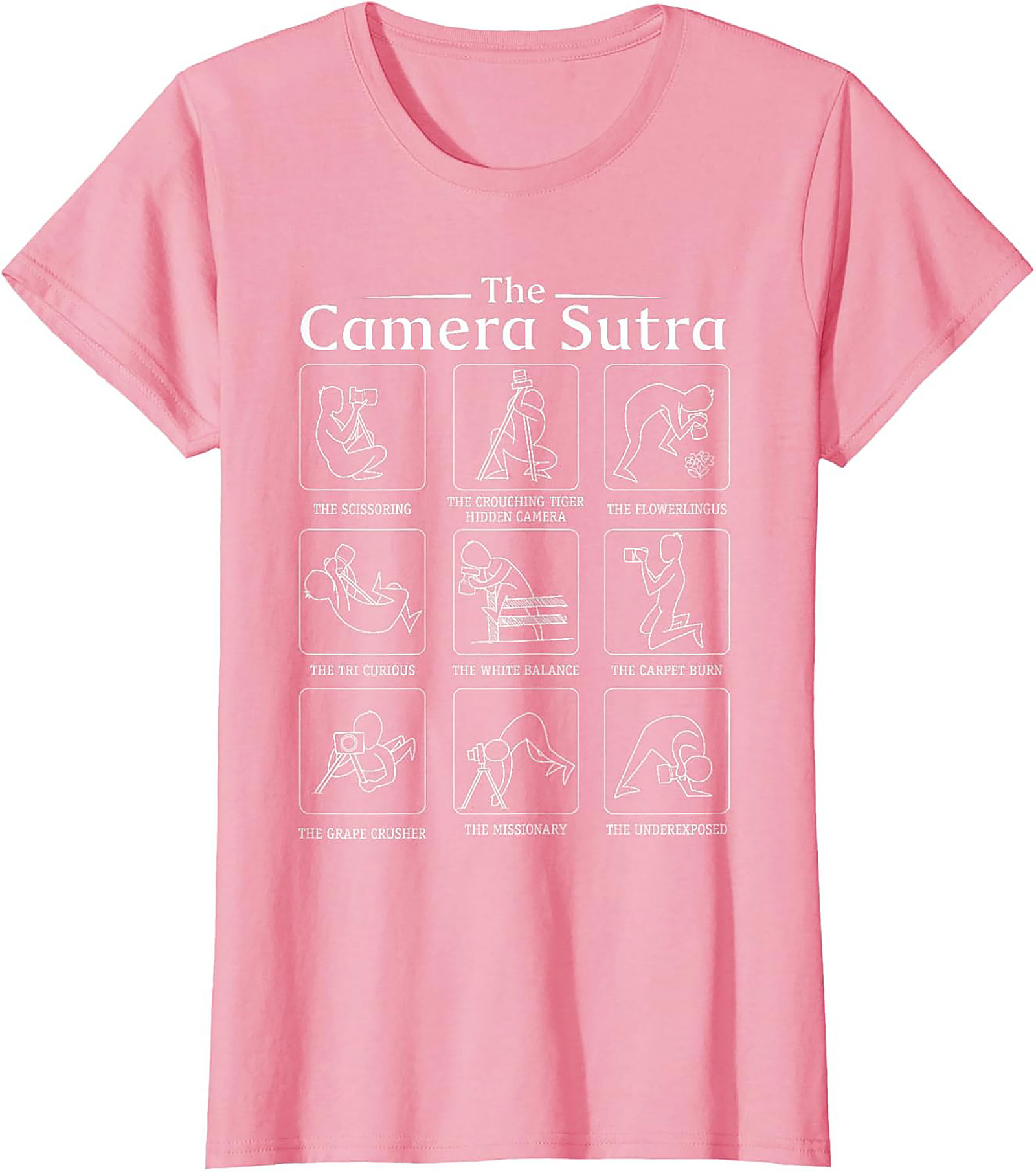 Camera Sutra Photographer Graphic Tee | Funny Unisex Shirt