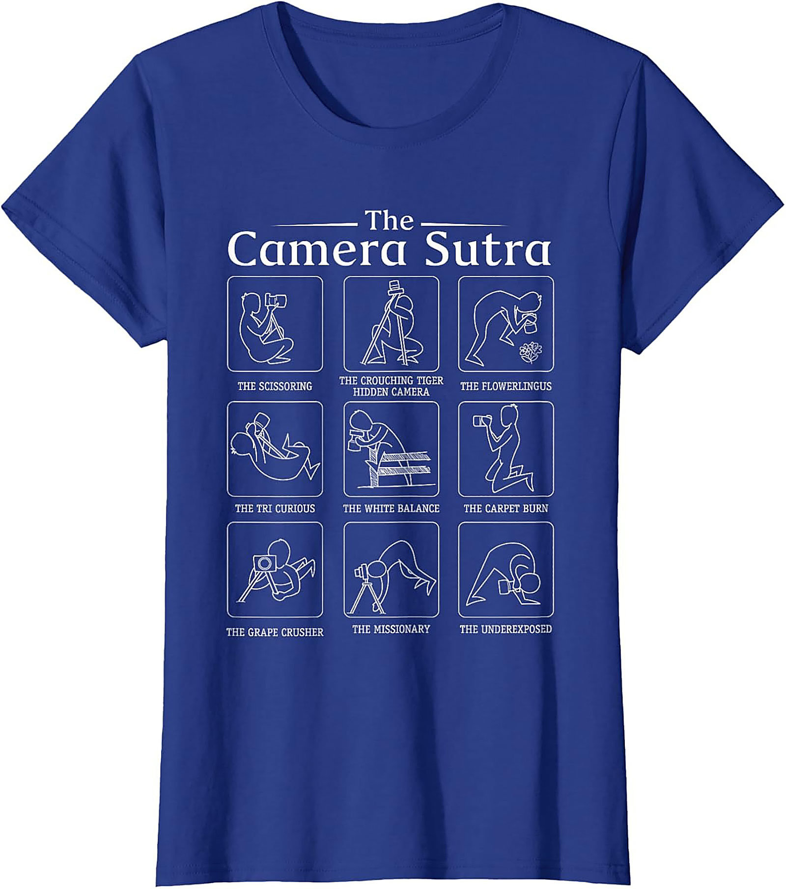 Camera Sutra Photographer Graphic Tee | Funny Unisex Shirt