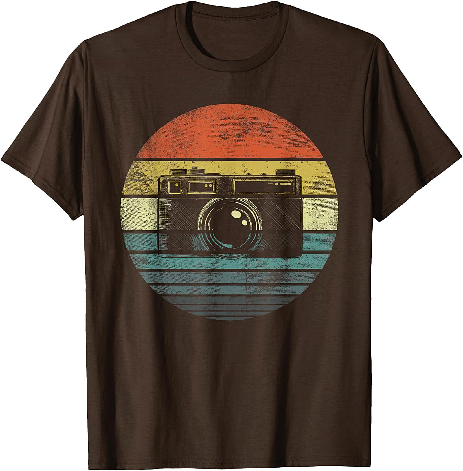 Retro Sunset Vintage Camera T-shirt | Photography Graphic Tee