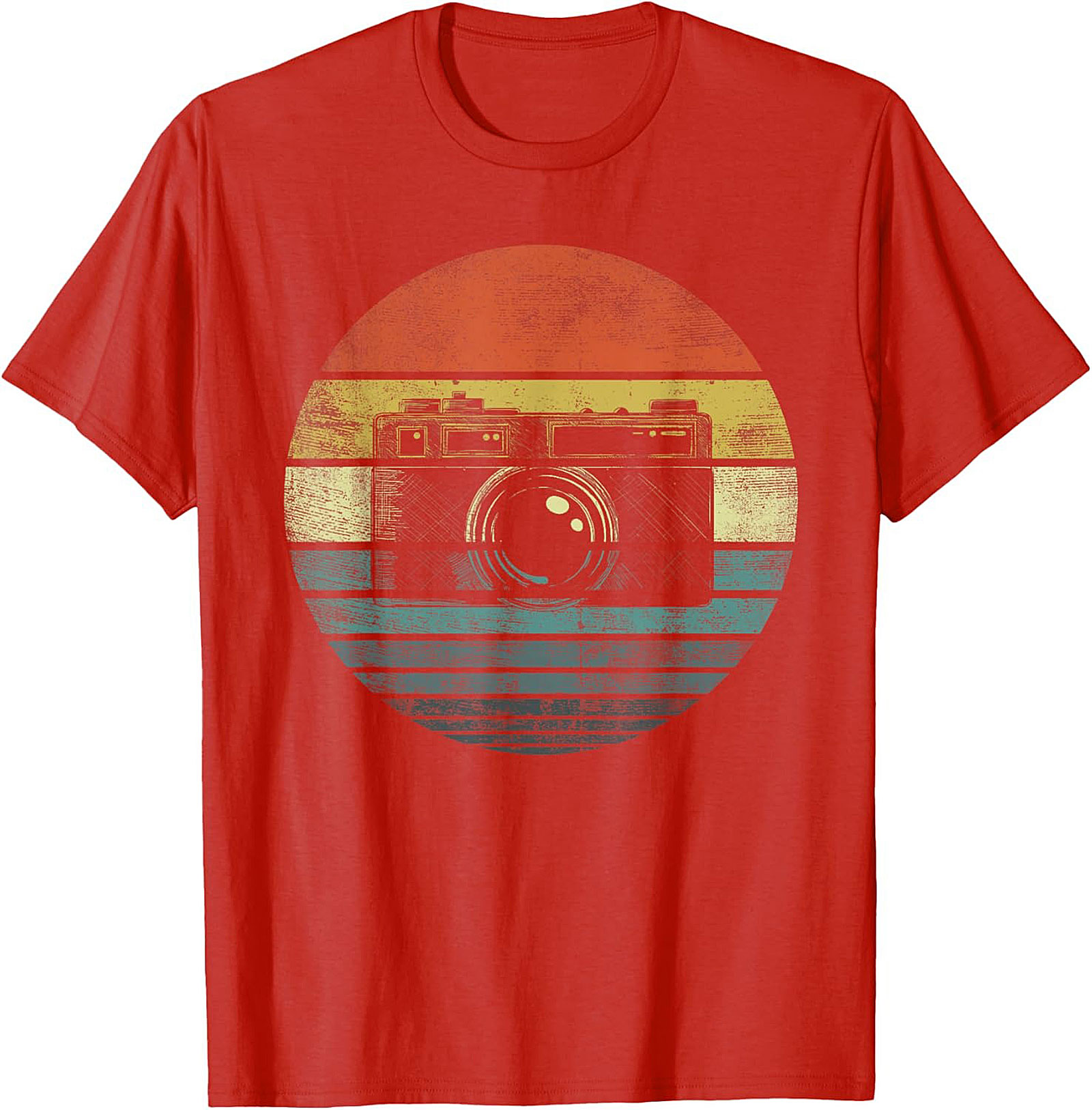 Retro Sunset Vintage Camera T-shirt | Photography Graphic Tee
