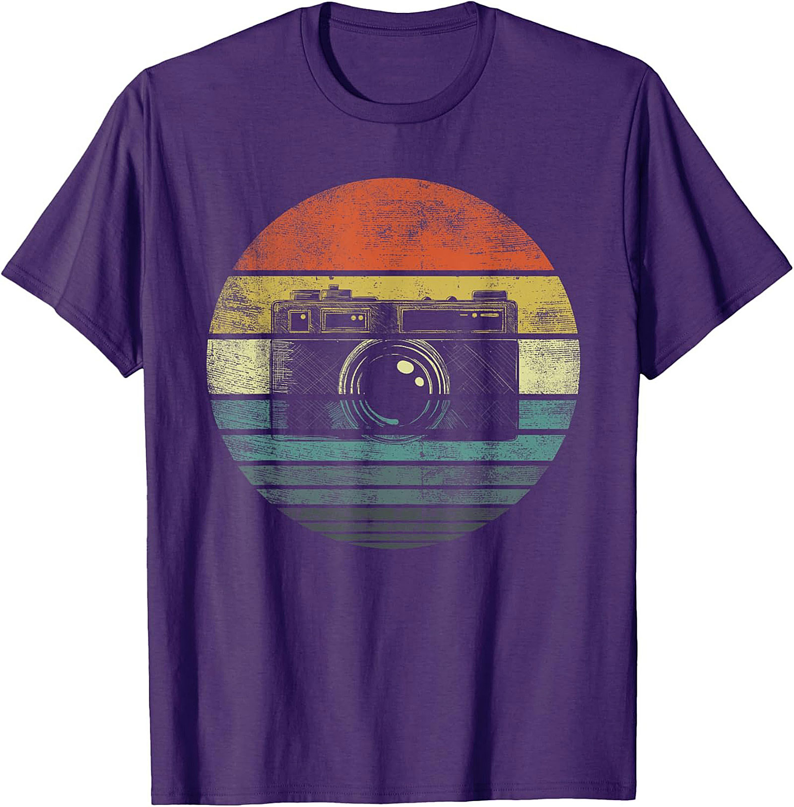 Retro Sunset Vintage Camera T-shirt | Photography Graphic Tee