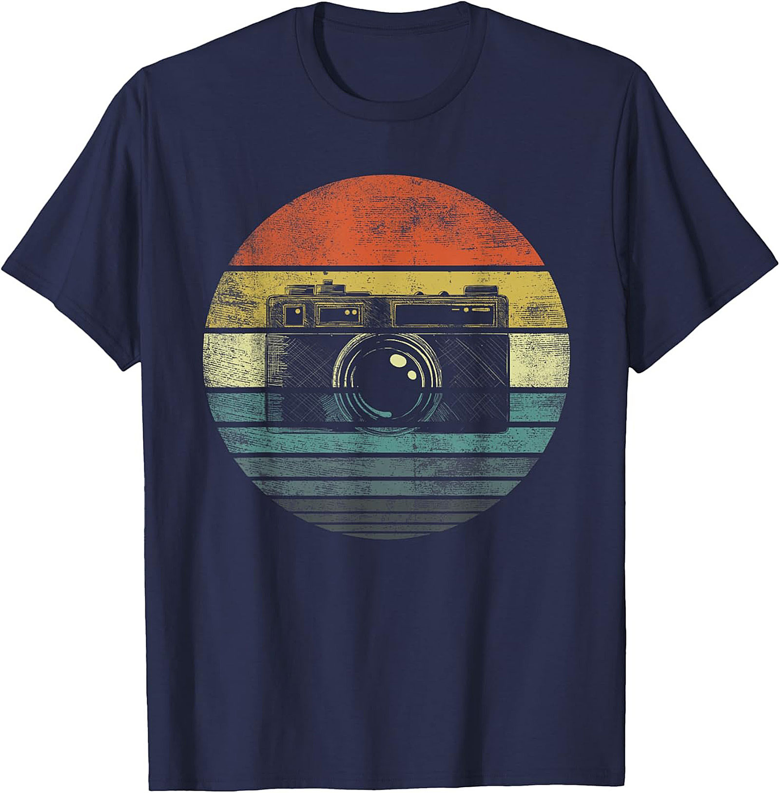 Retro Sunset Vintage Camera T-shirt | Photography Graphic Tee