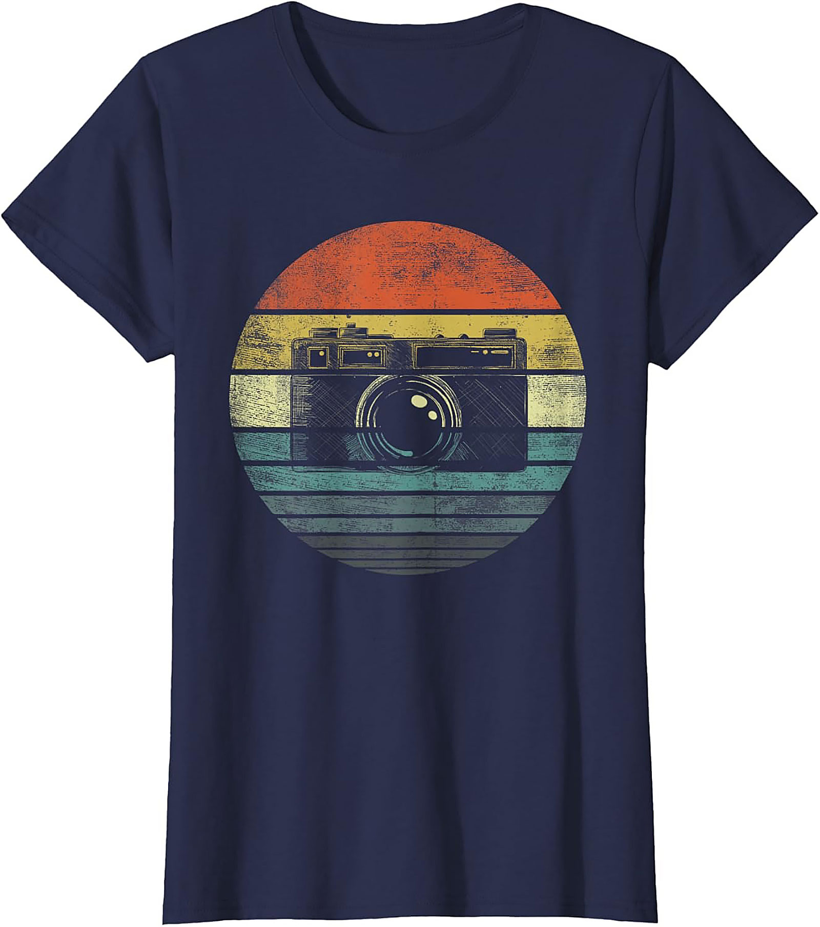 Retro Sunset Vintage Camera T-shirt | Photography Graphic Tee