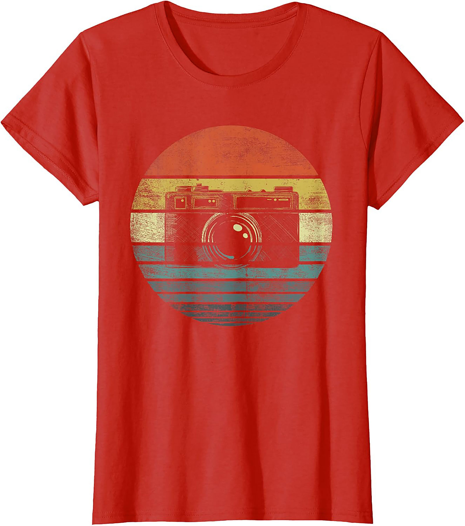 Retro Sunset Vintage Camera T-shirt | Photography Graphic Tee