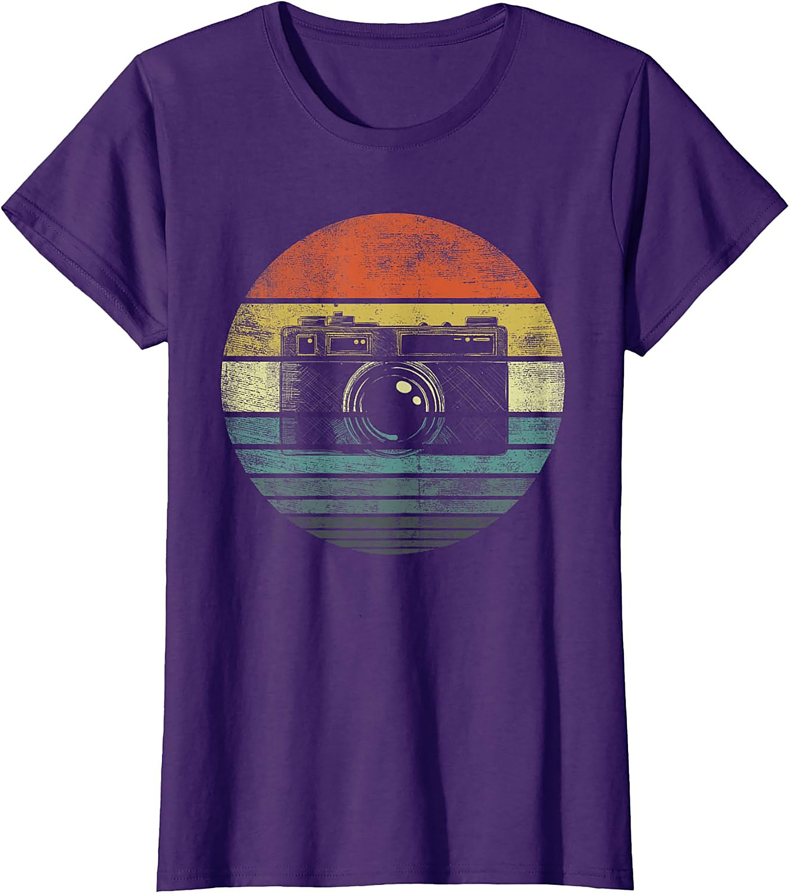 Retro Sunset Vintage Camera T-shirt | Photography Graphic Tee