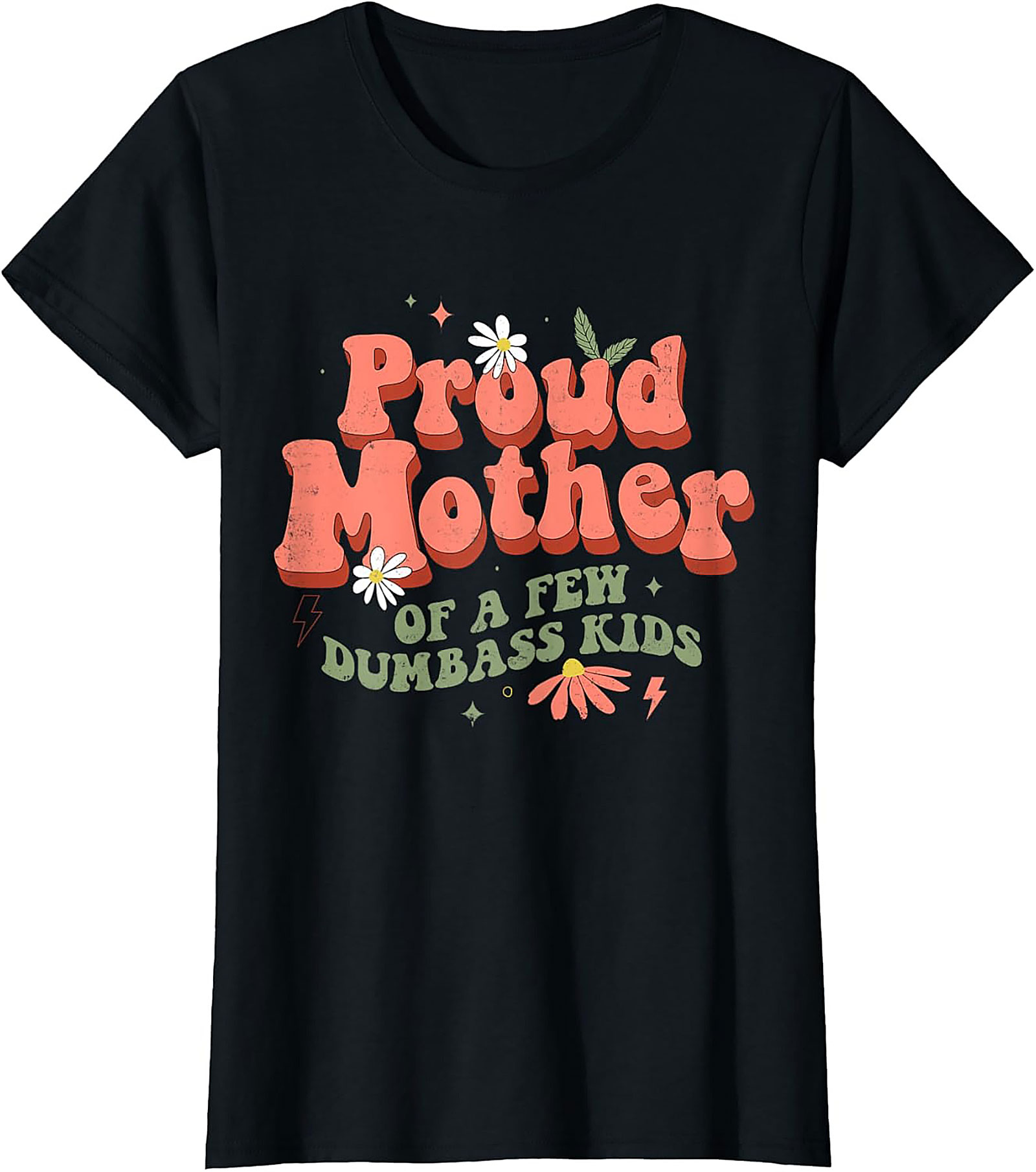 Proud Mother Graphic Tee Funny Retro Mom Shirt Gift