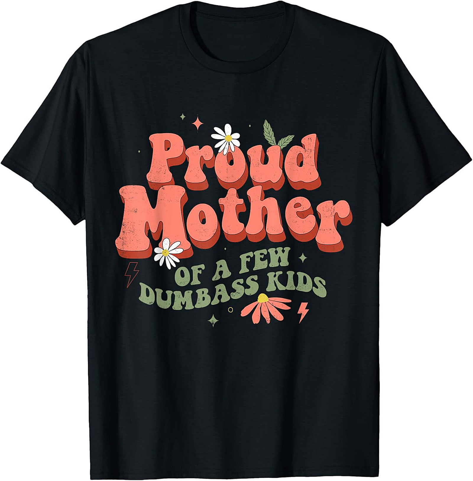 Proud Mother Graphic Tee Funny Retro Mom Shirt Gift