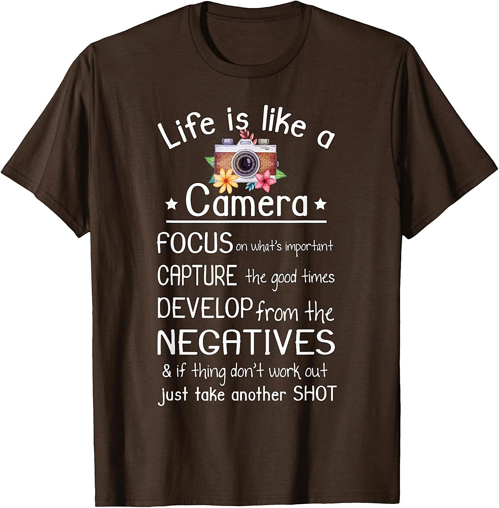 Photographer T-shirt | Life is Like a Camera Graphic Tee
