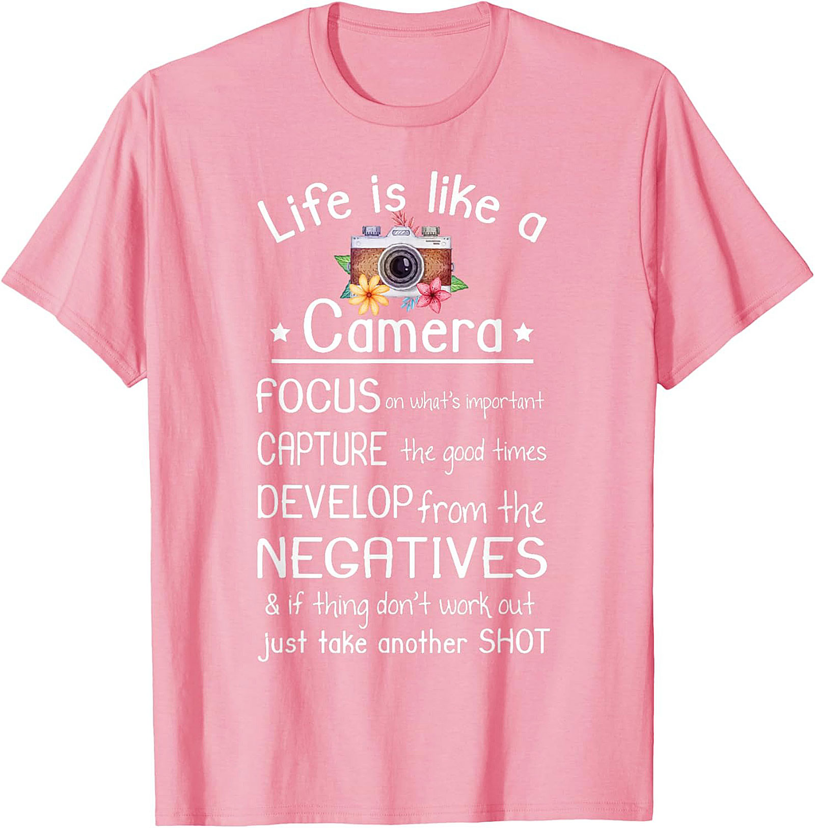 Photographer T-shirt | Life is Like a Camera Graphic Tee