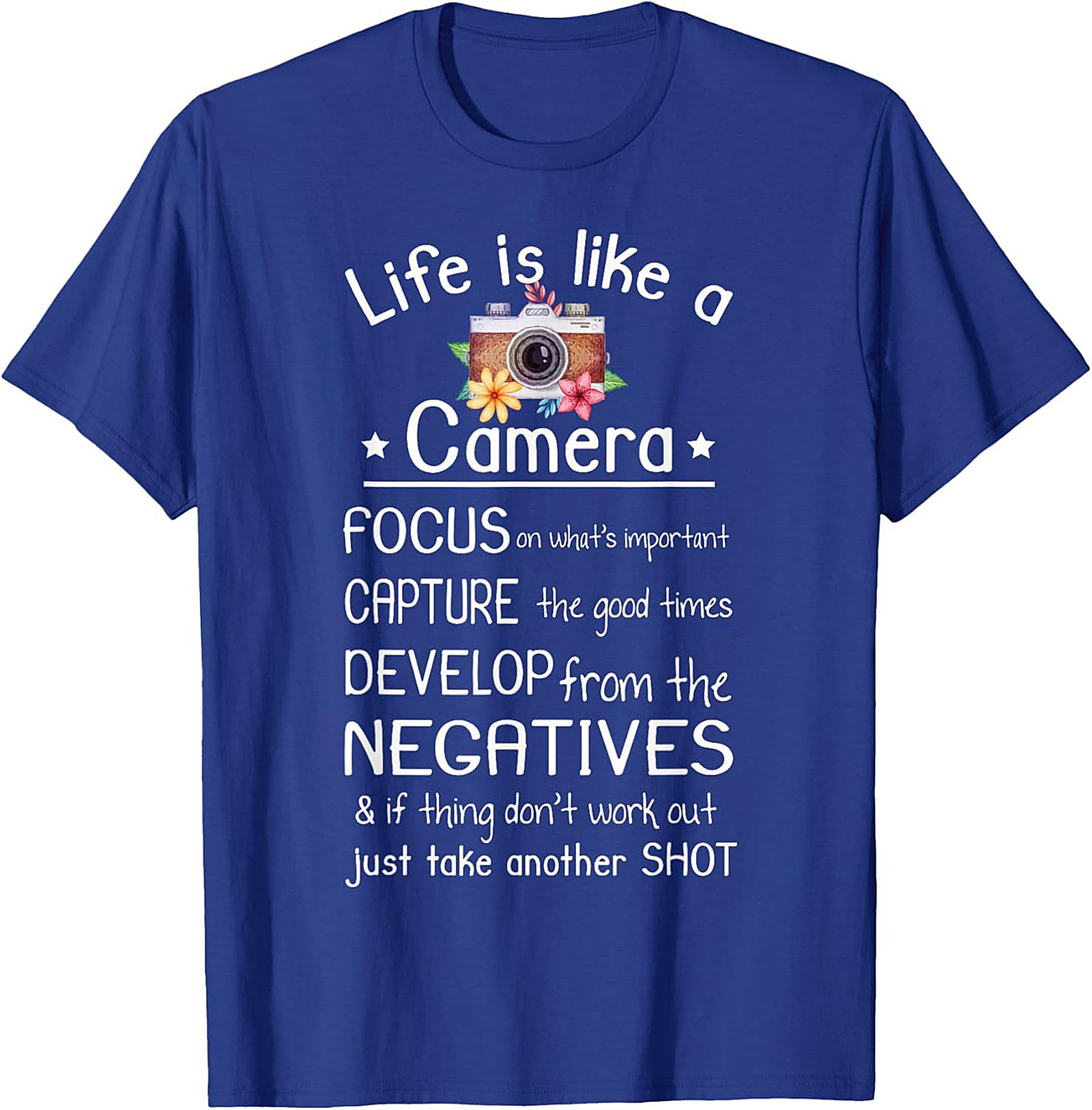 Photographer T-shirt | Life is Like a Camera Graphic Tee