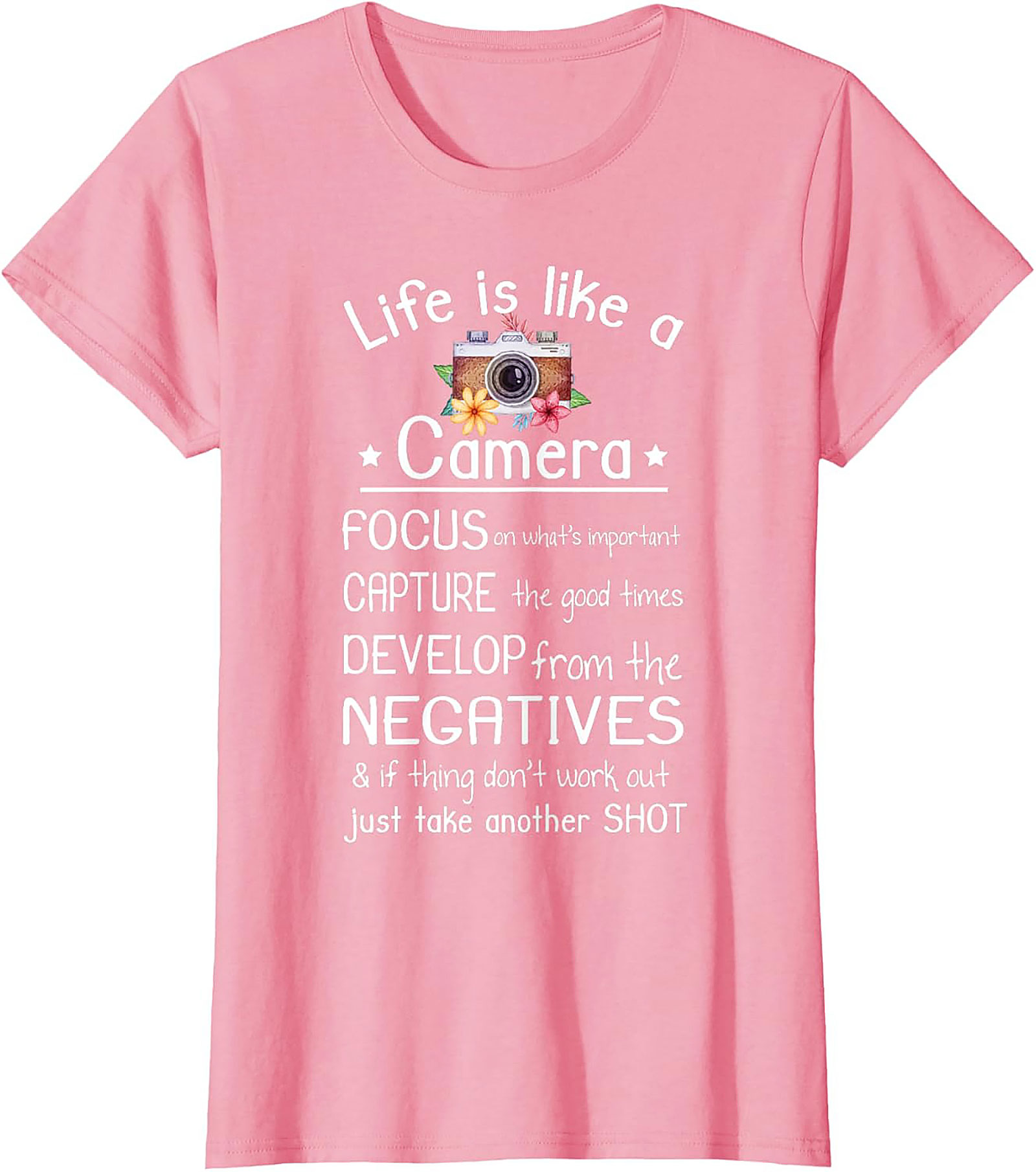 Photographer T-shirt | Life is Like a Camera Graphic Tee