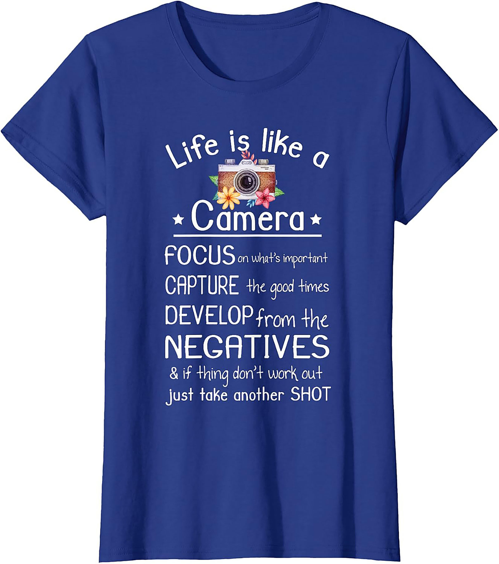 Photographer T-shirt | Life is Like a Camera Graphic Tee