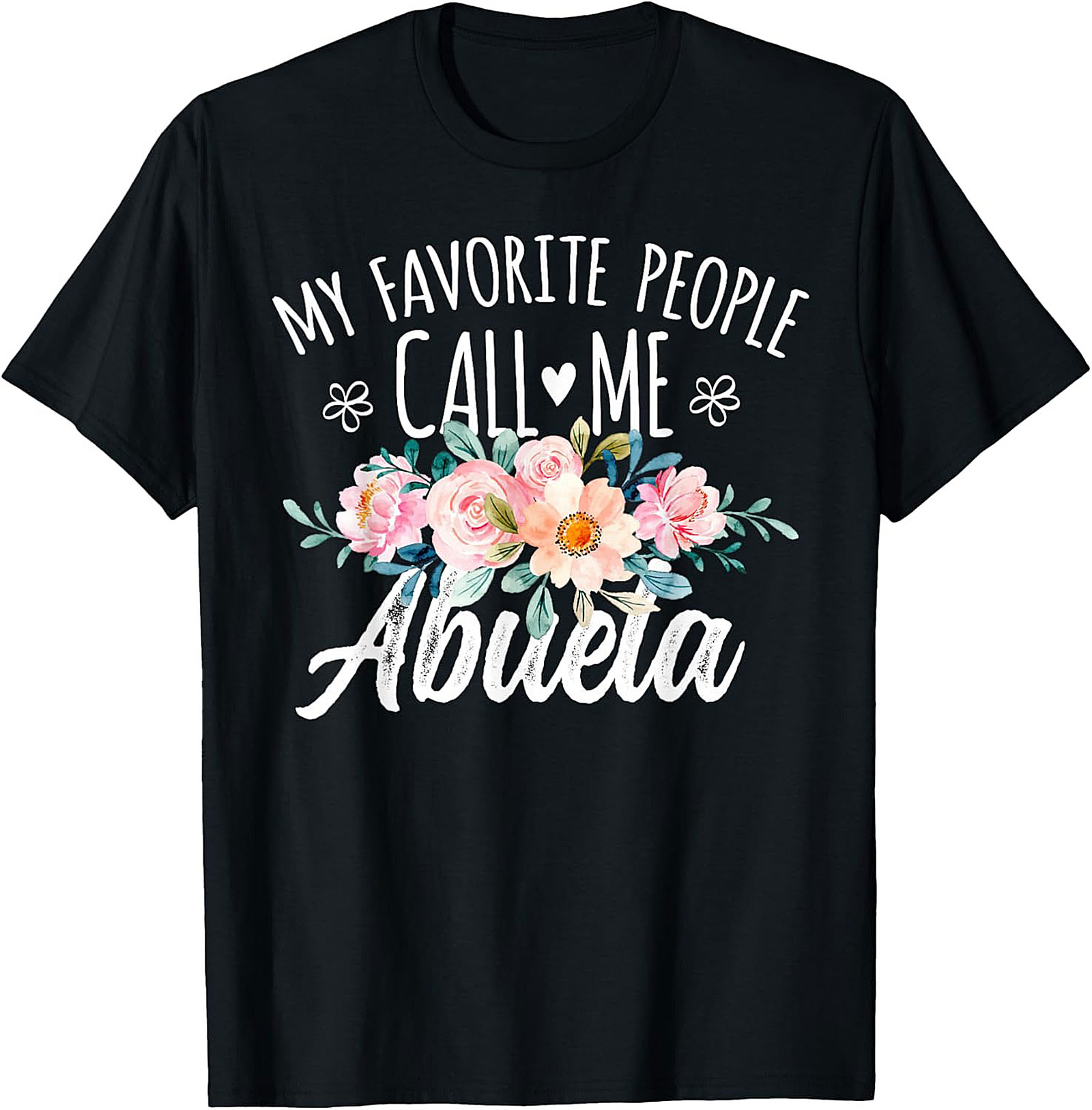 Abuela Graphic Tee Floral Grandma Shirt Gift Idea