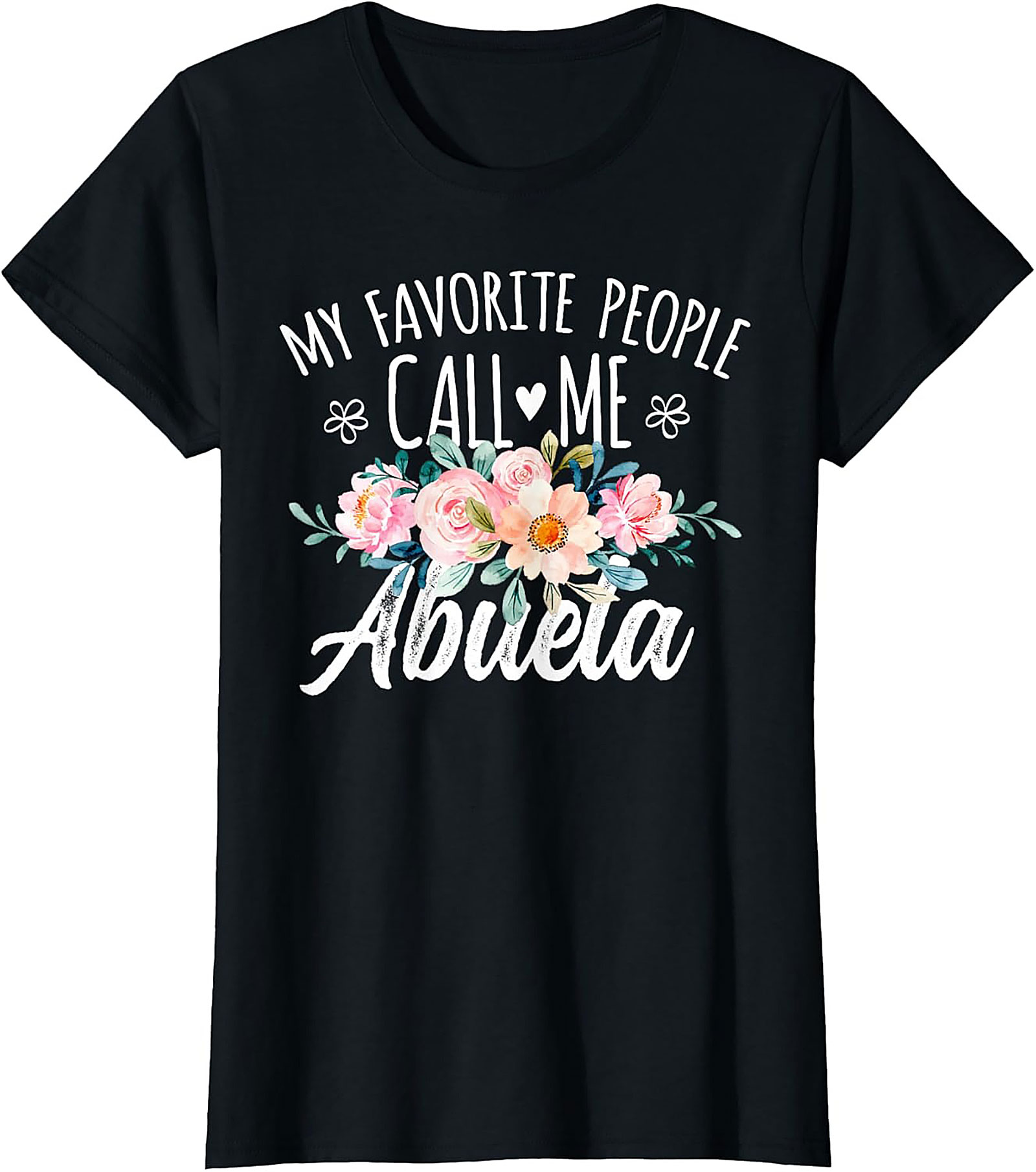 Abuela Graphic Tee Floral Grandma Shirt Gift Idea