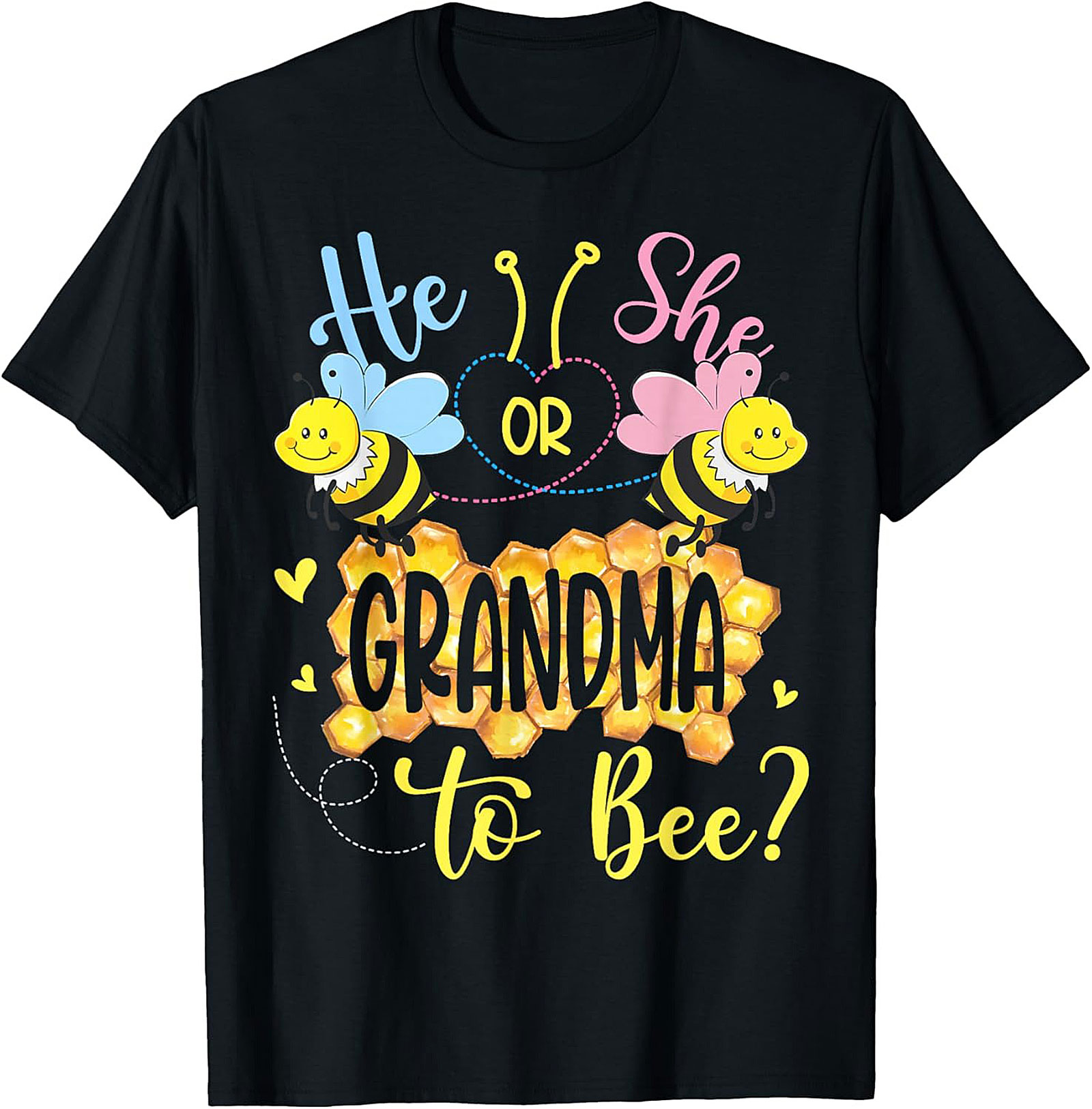 Grandma to Bee Gender Reveal T-shirt Funny Unisex Tee