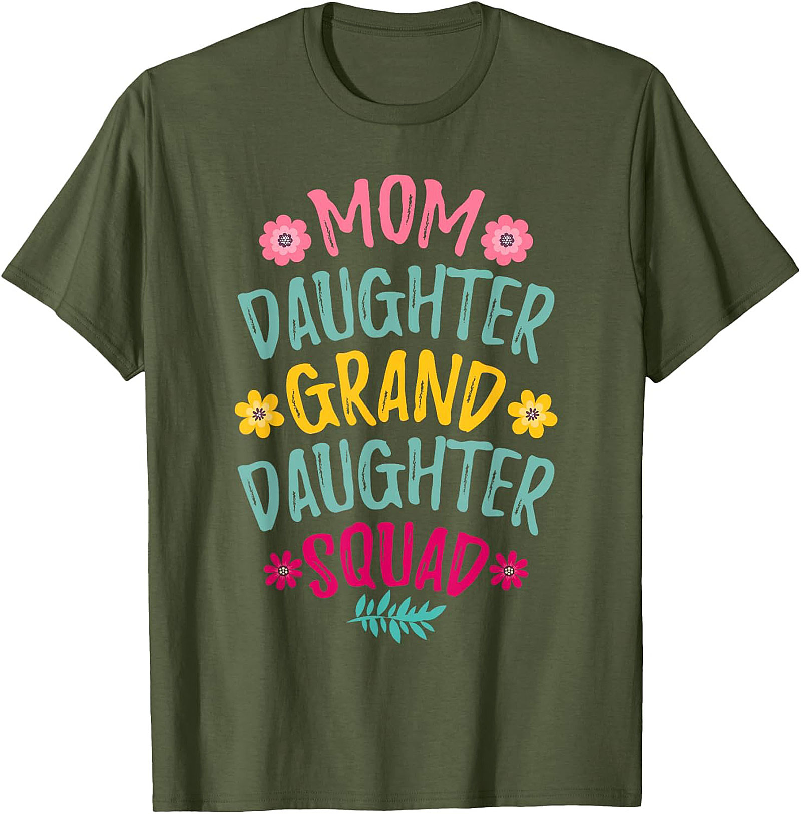 Mom Daughter Granddaughter Squad T-shirt - Perfect Family Gift