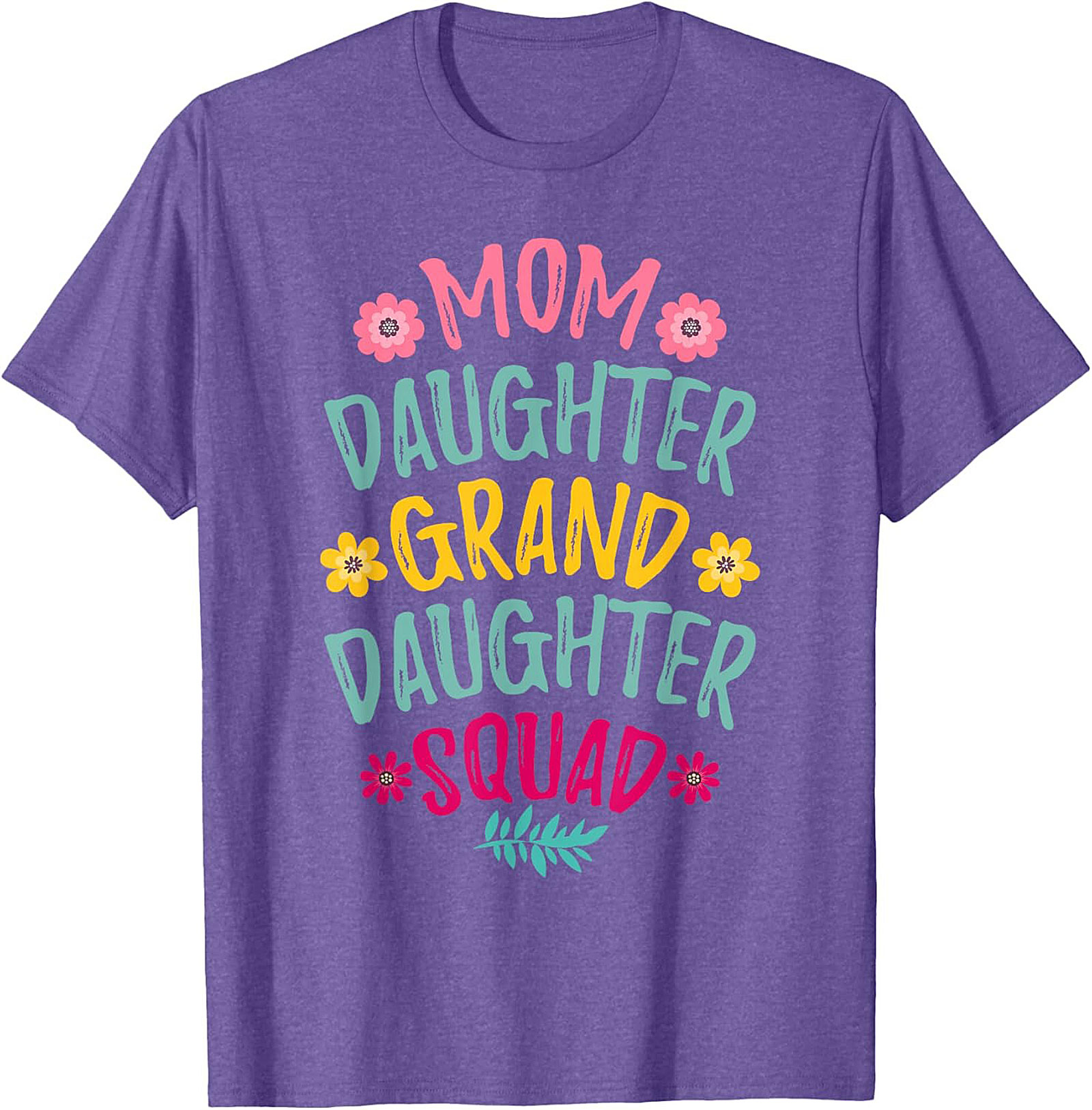 Mom Daughter Granddaughter Squad T-shirt - Perfect Family Gift