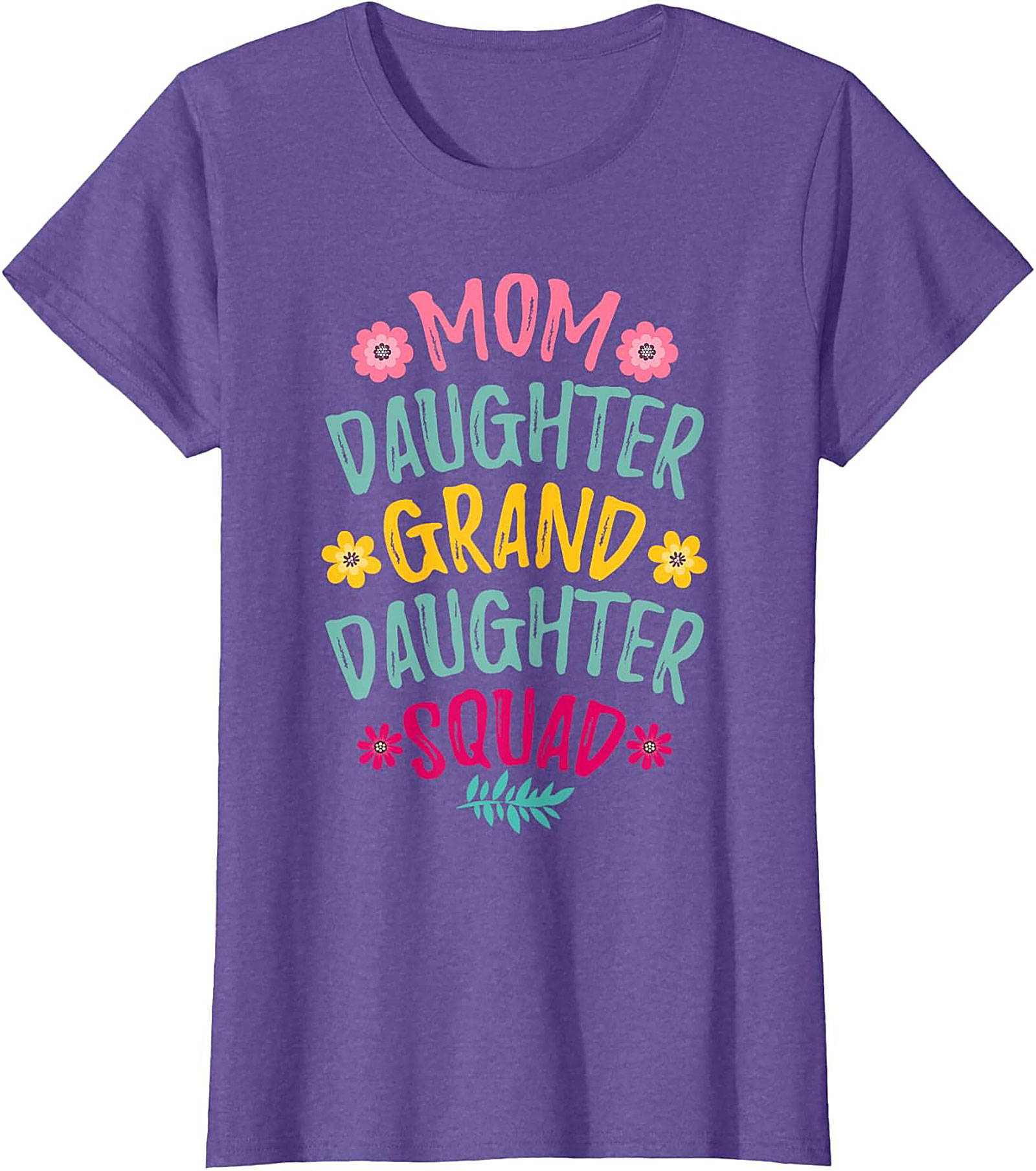 Mom Daughter Granddaughter Squad T-shirt - Perfect Family Gift