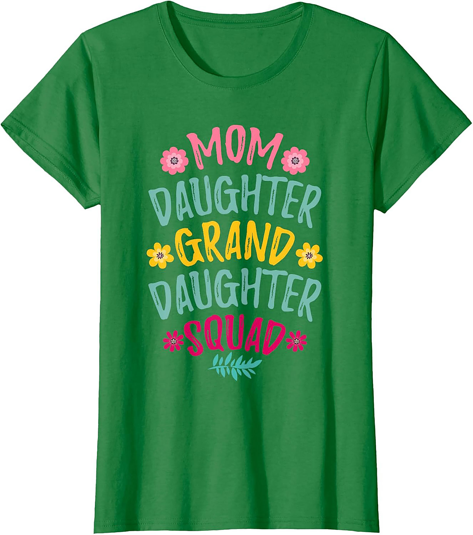 Mom Daughter Granddaughter Squad T-shirt - Perfect Family Gift