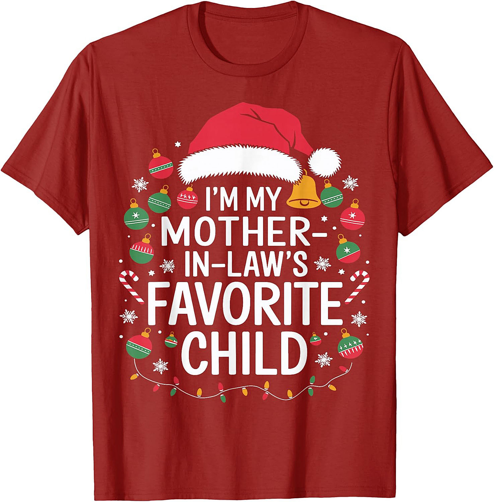 Funny Mother-in-Law Christmas Graphic Tee Gift Idea