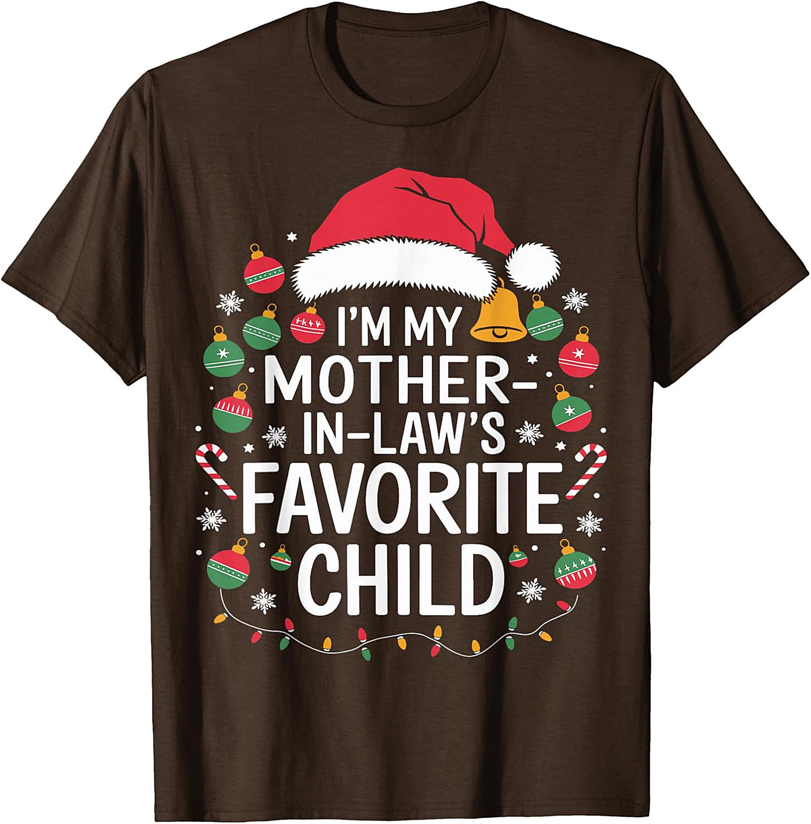 Funny Mother-in-Law Christmas Graphic Tee Gift Idea