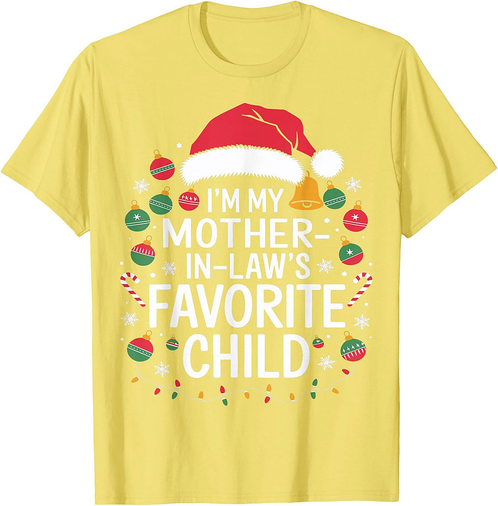 Funny Mother-in-Law Christmas Graphic Tee Gift Idea