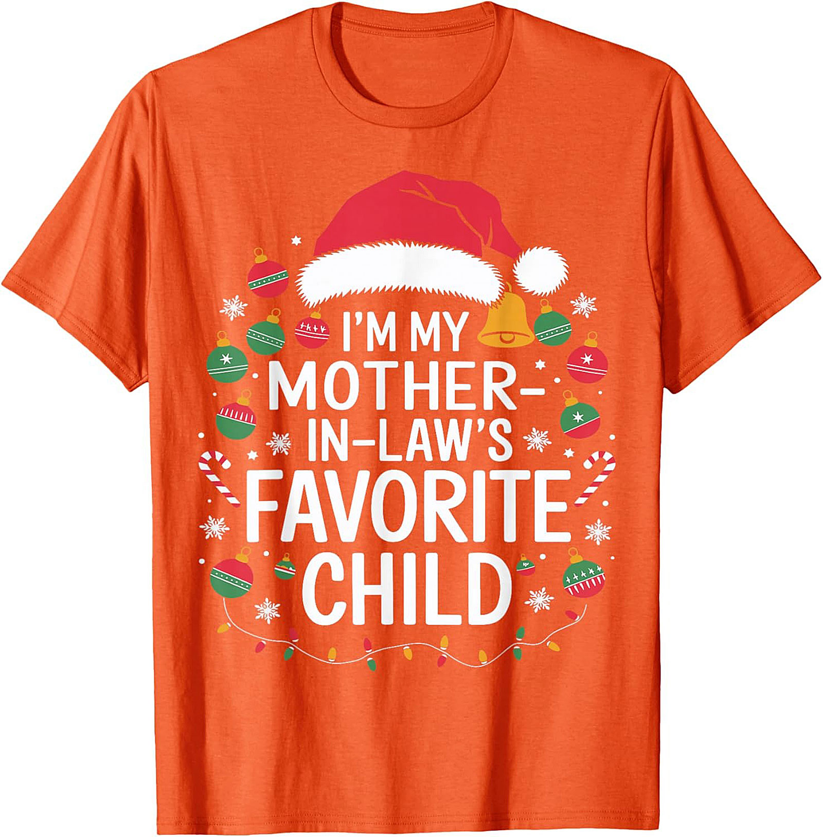 Funny Mother-in-Law Christmas Graphic Tee Gift Idea