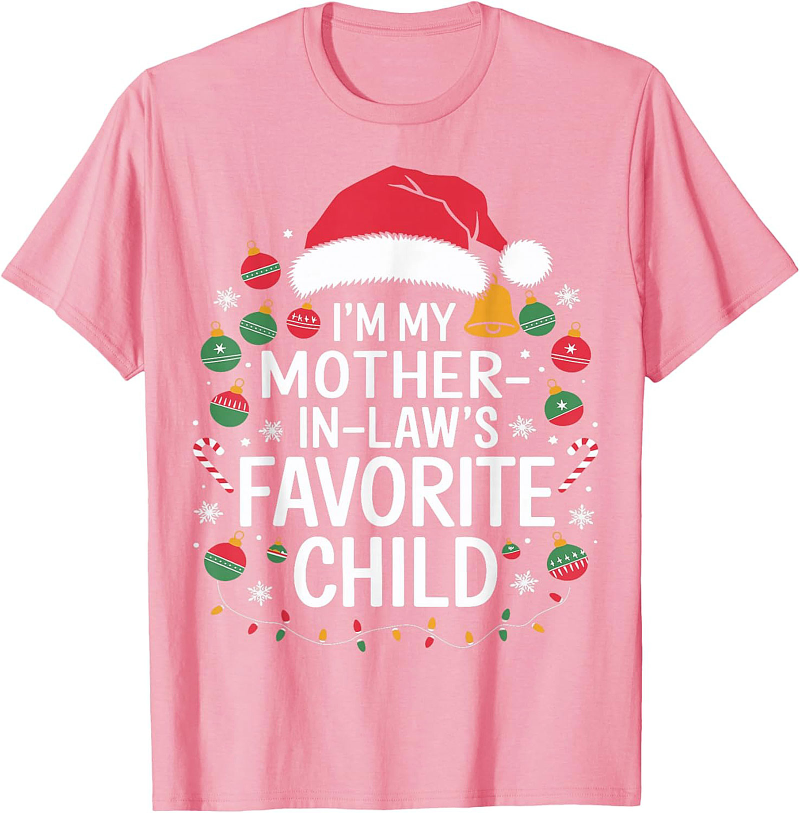 Funny Mother-in-Law Christmas Graphic Tee Gift Idea
