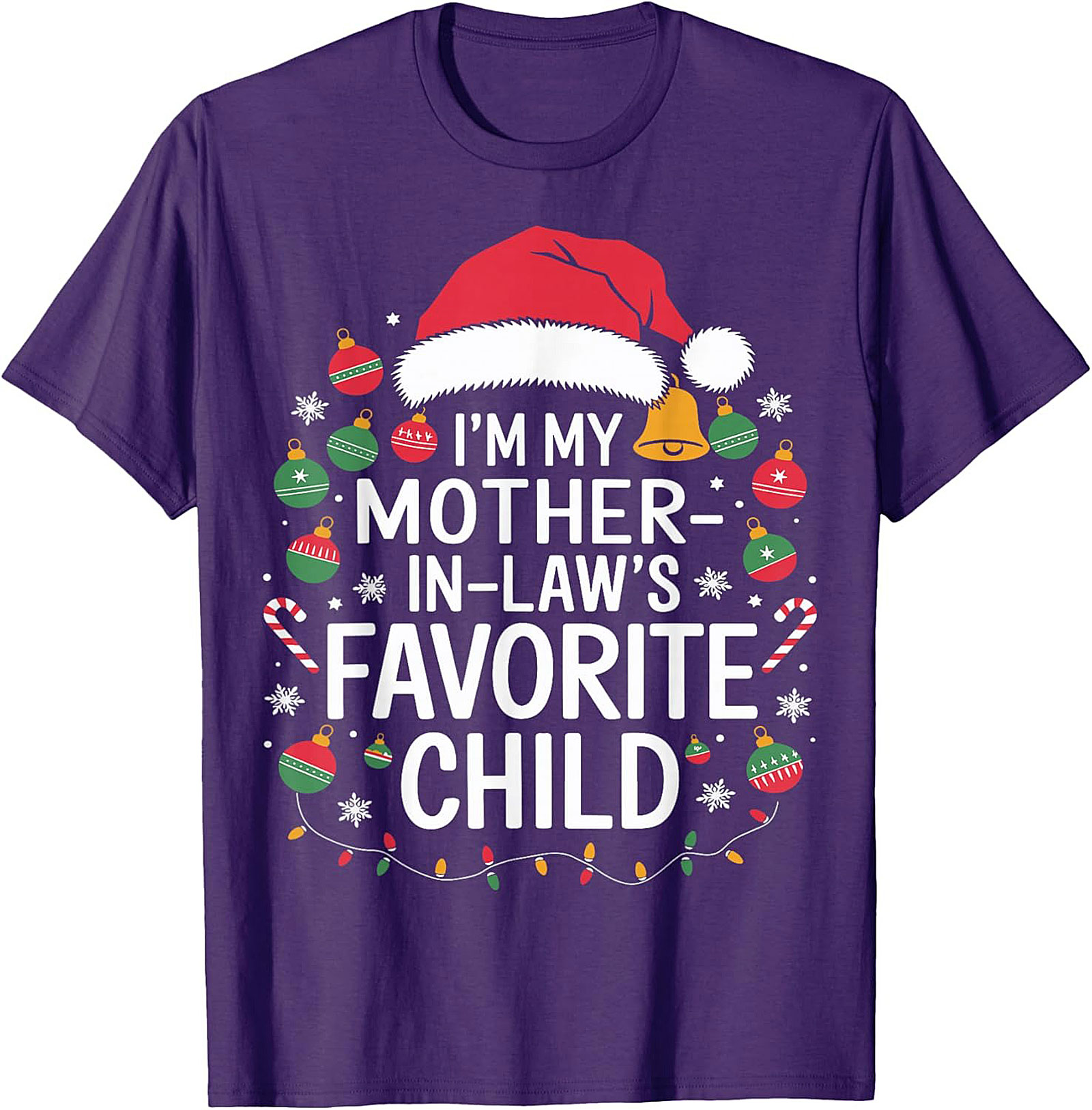 Funny Mother-in-Law Christmas Graphic Tee Gift Idea
