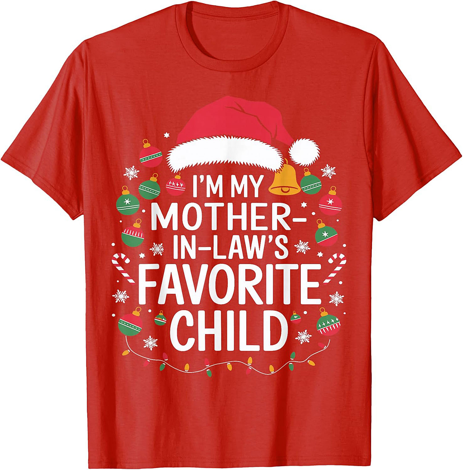 Funny Mother-in-Law Christmas Graphic Tee Gift Idea