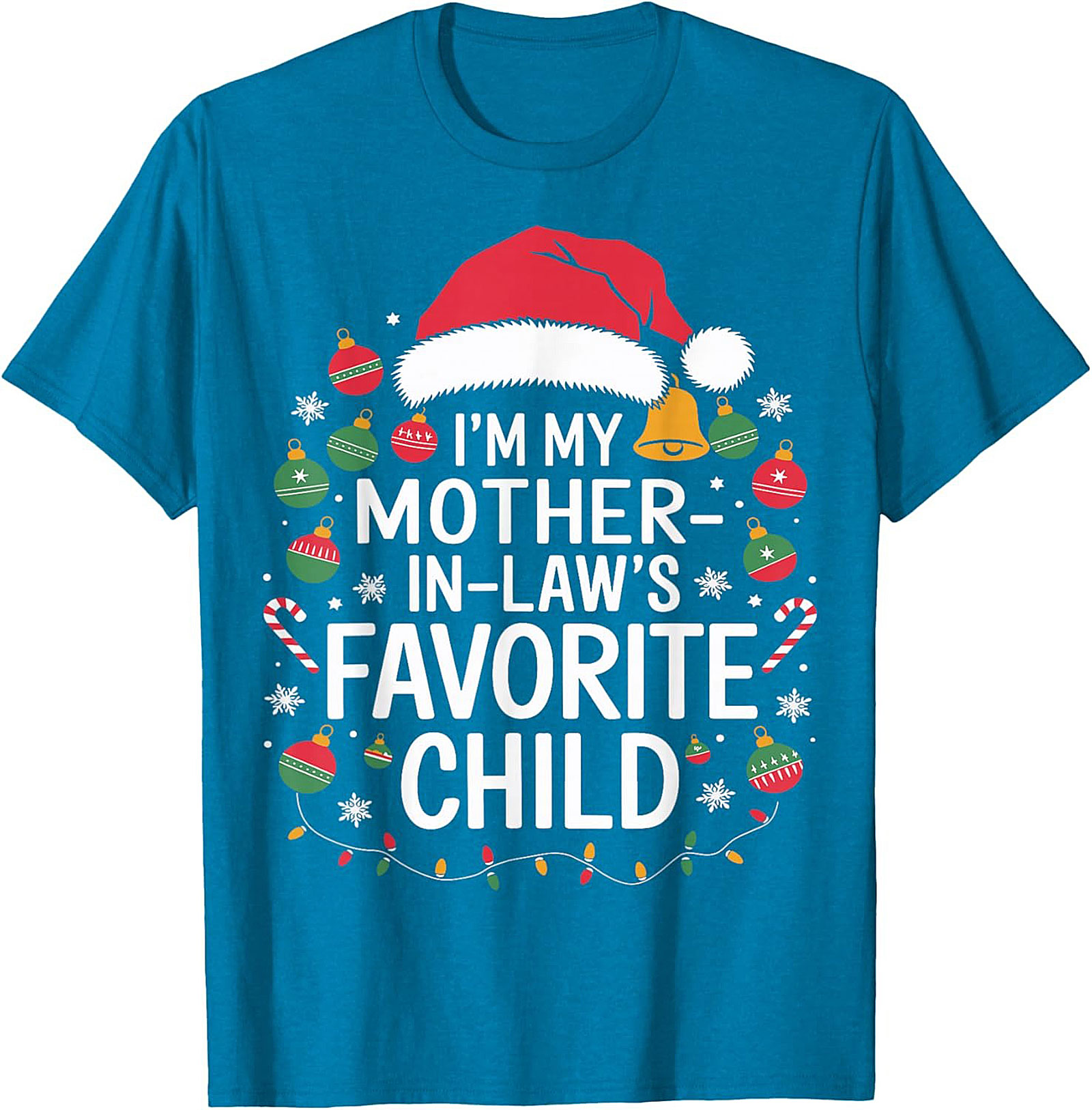 Funny Mother-in-Law Christmas Graphic Tee Gift Idea