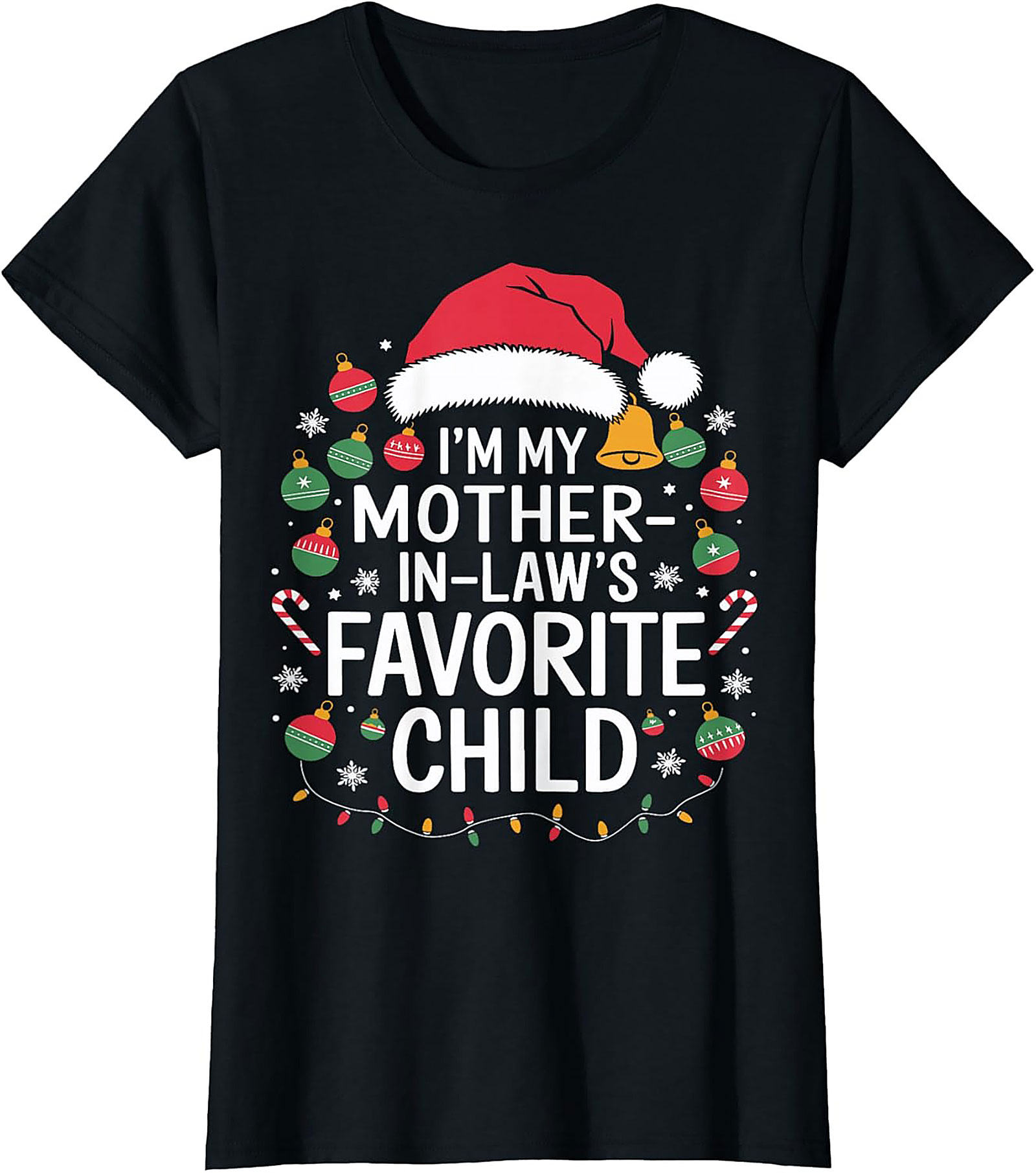 Funny Mother-in-Law Christmas Graphic Tee Gift Idea