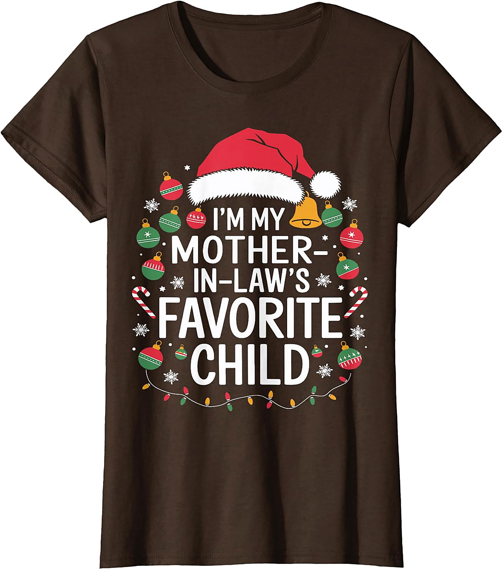 Funny Mother-in-Law Christmas Graphic Tee Gift Idea