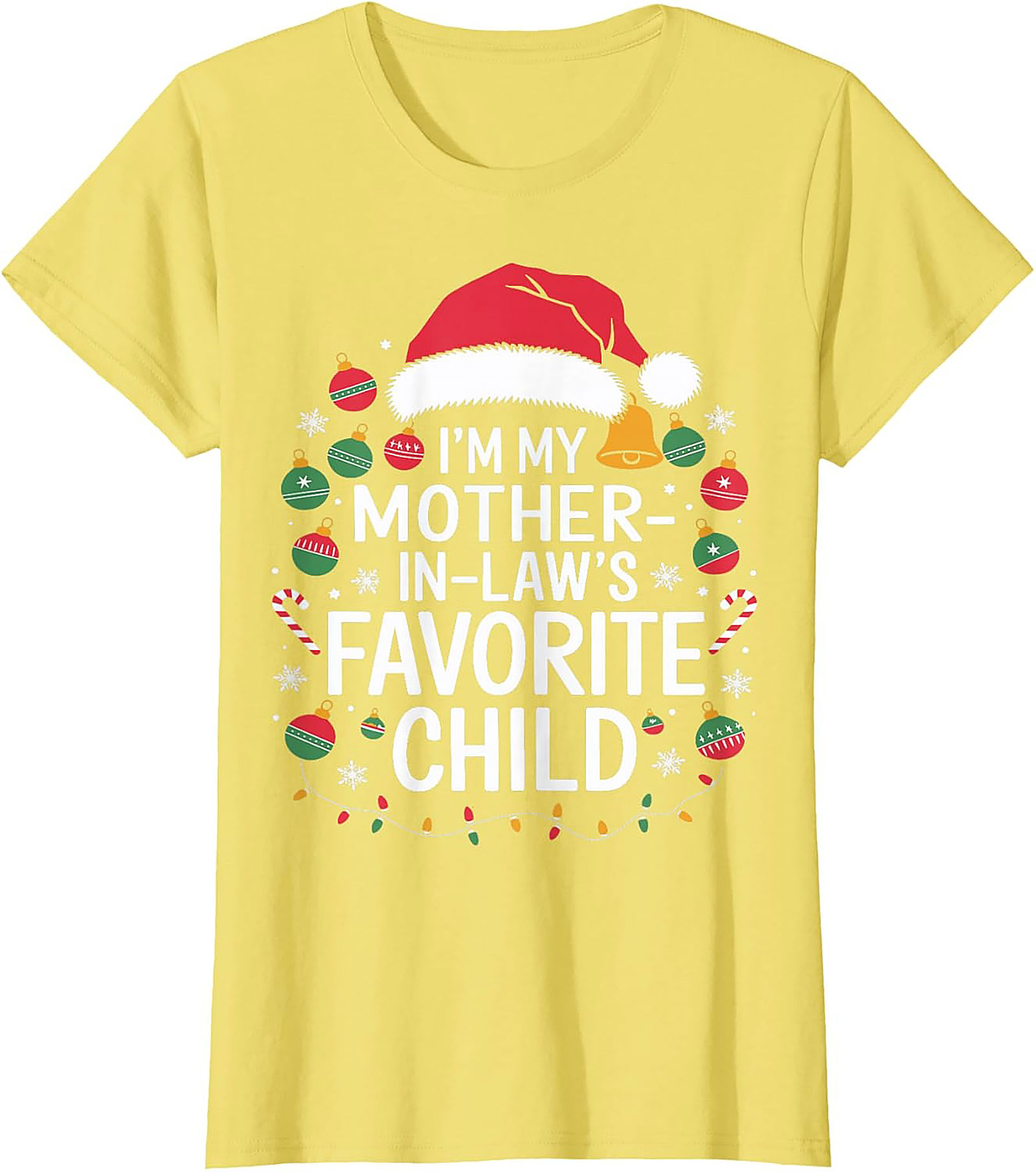 Funny Mother-in-Law Christmas Graphic Tee Gift Idea