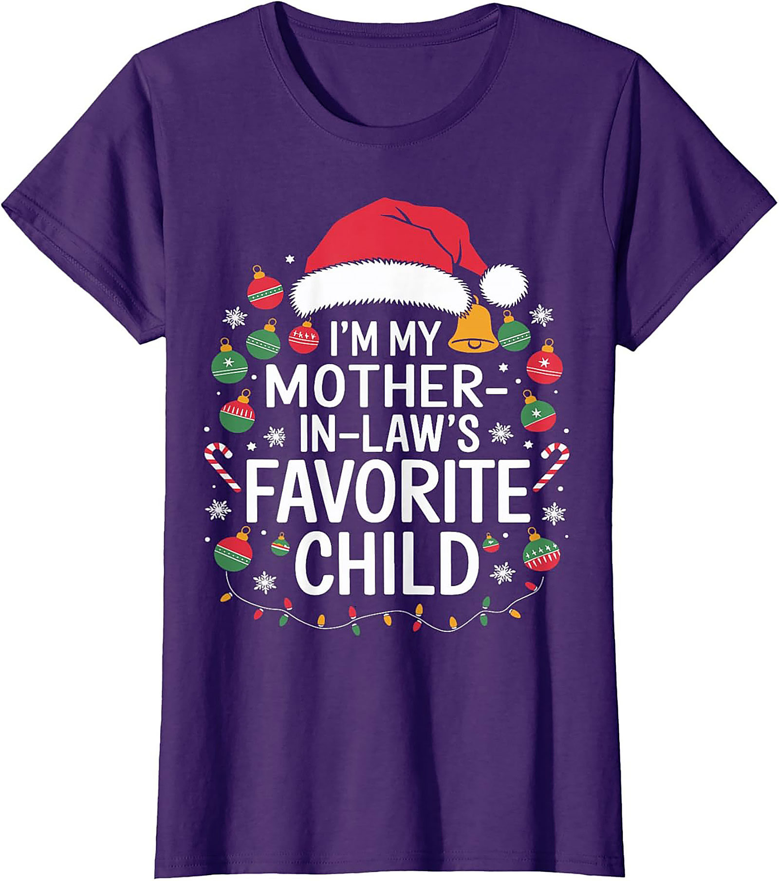 Funny Mother-in-Law Christmas Graphic Tee Gift Idea