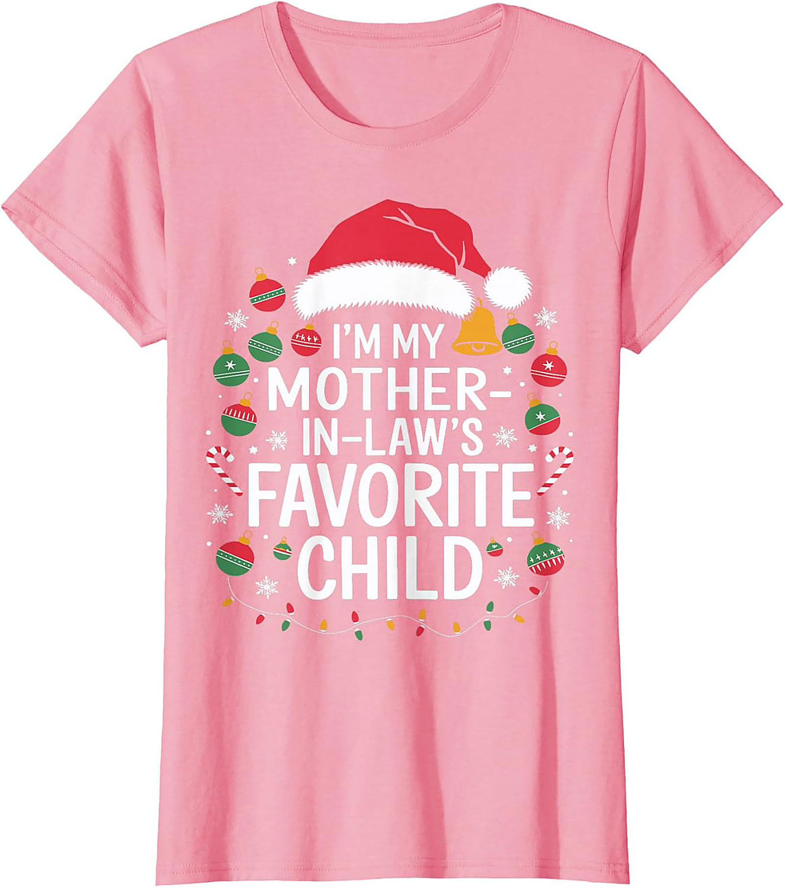 Funny Mother-in-Law Christmas Graphic Tee Gift Idea