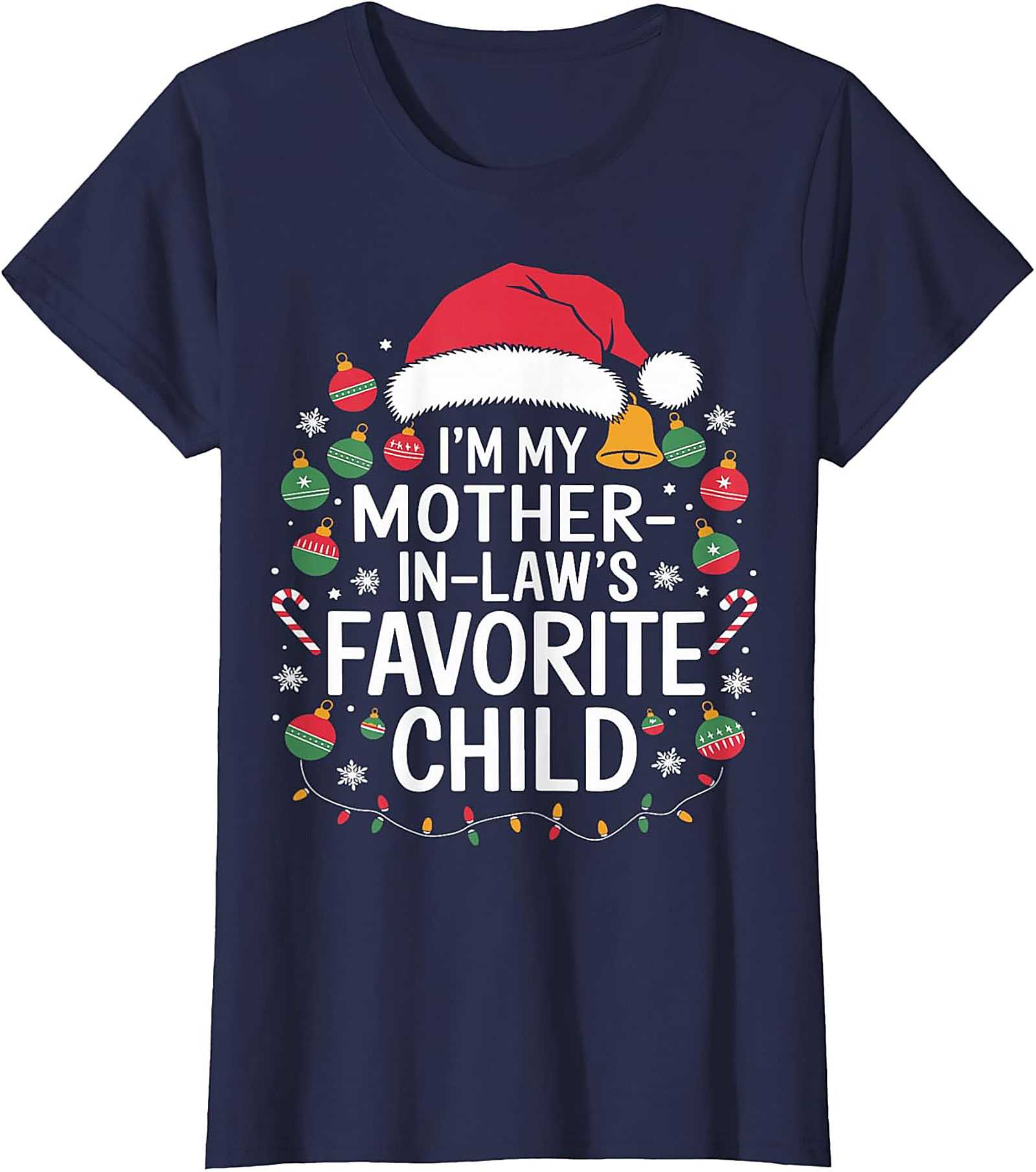Funny Mother-in-Law Christmas Graphic Tee Gift Idea