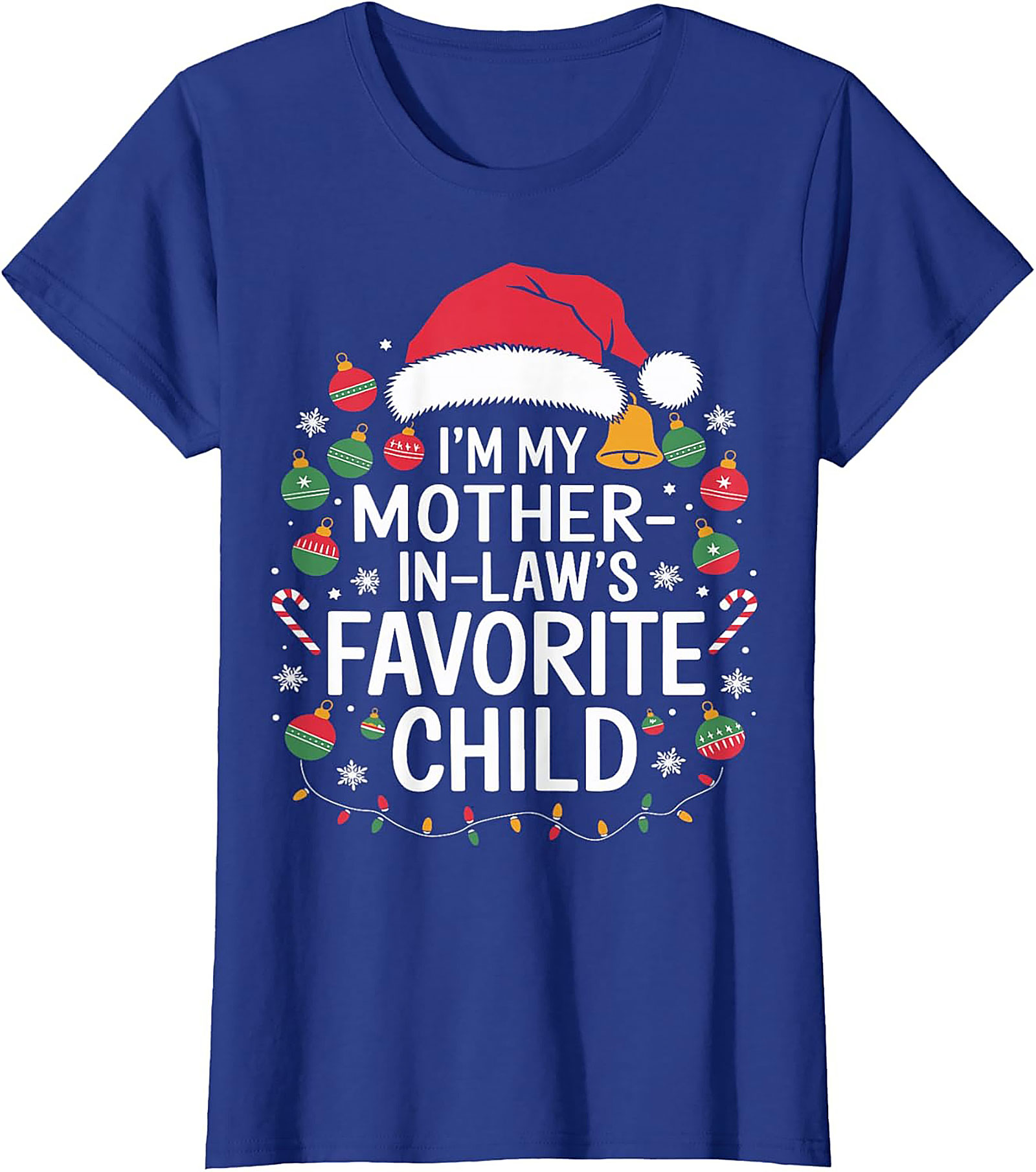 Funny Mother-in-Law Christmas Graphic Tee Gift Idea