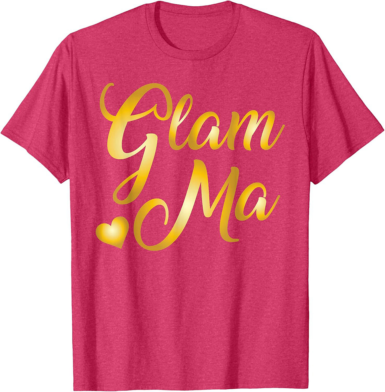 Glam Ma T-Shirt Funny Golden Script Tee Gift for Grandma