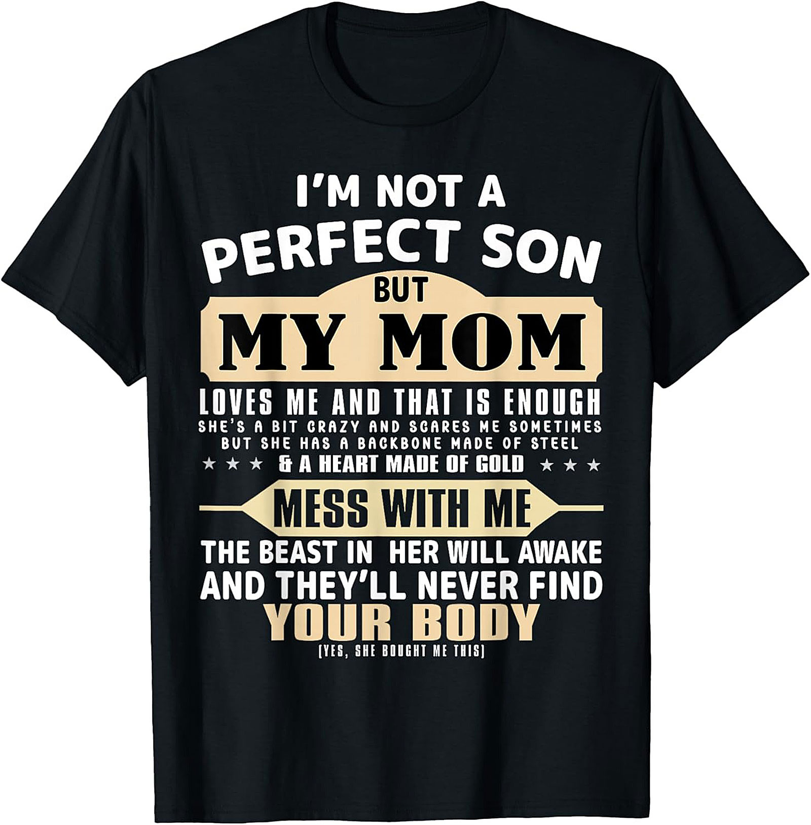 Protective Mom Son Graphic Tee Funny Warning Unisex Shirt
