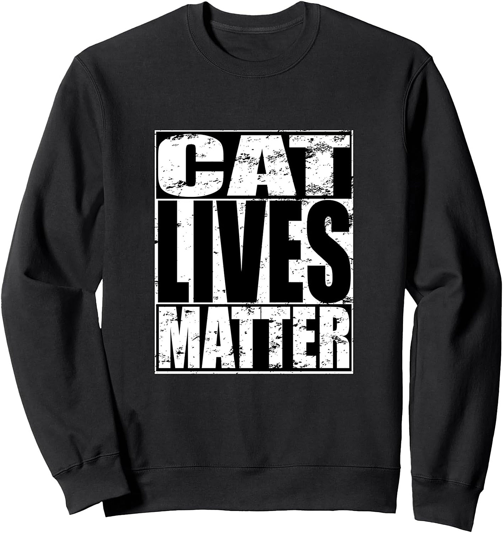 Cat Lives Matter Crewneck Sweatshirt Cozy Cat Lover Gift